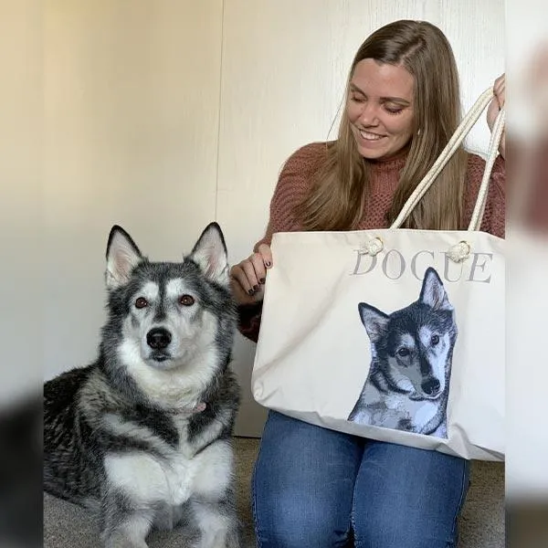 Custom Pet Art Weekender Tote Bag sold by Pop Your Pup product image thumbnail 5
