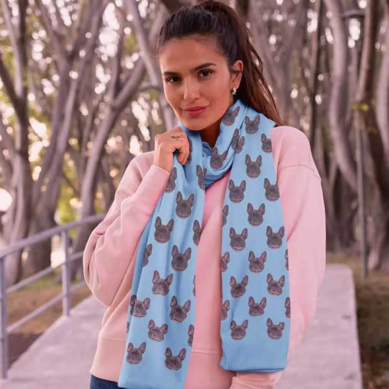 Custom Pet Art Scarves sold by Pop Your Pup