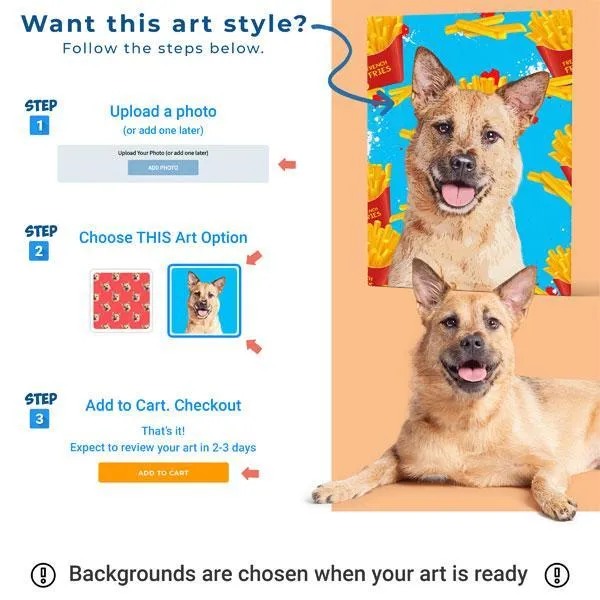 Custom Pet Art Drawstring Bag sold by Pop Your Pup product image thumbnail 4