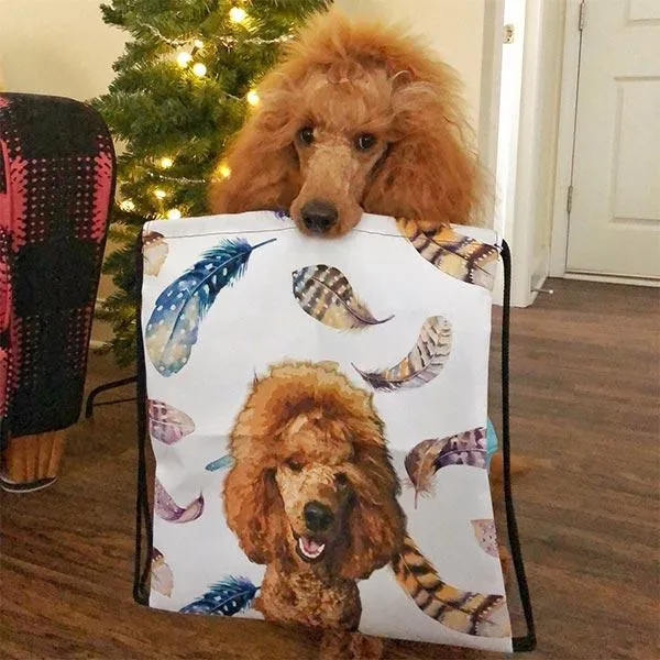 Custom Pet Art Drawstring Bag sold by Pop Your Pup product image thumbnail 2