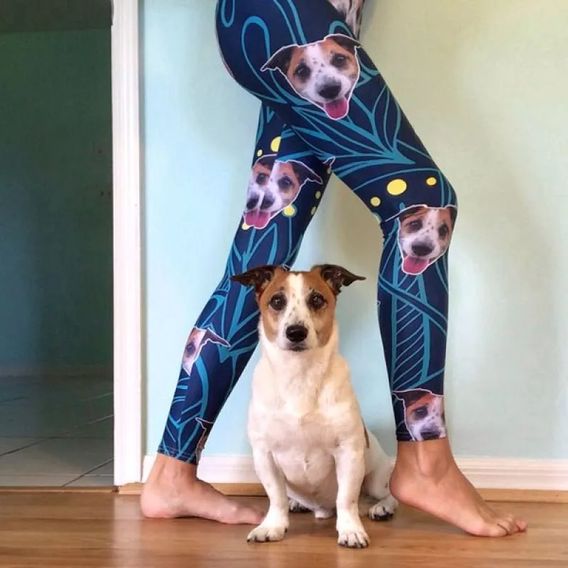 Custom Pet Art Women's Leggings sold by Pop Your Pup