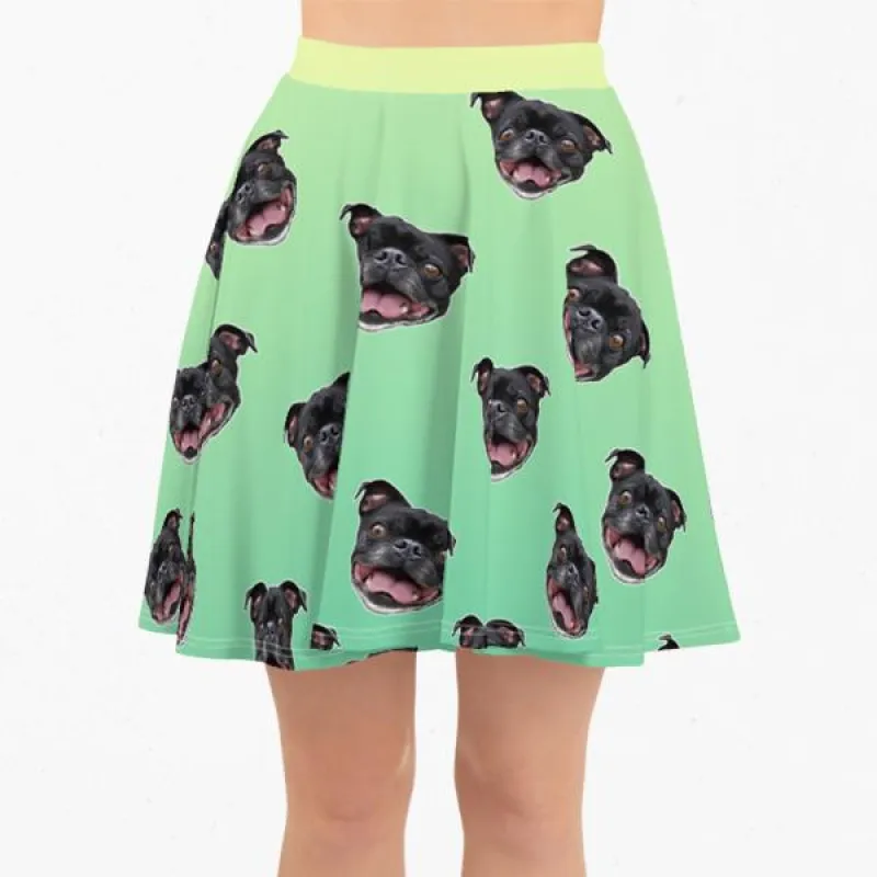 Custom Pet Art Women's Skirt sold by Pop Your Pup