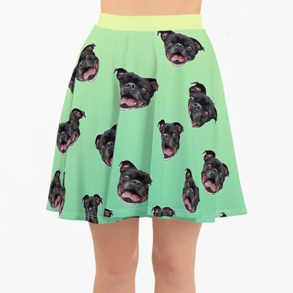 Custom Pet Art Women's Skirt sold by Pop Your Pup
