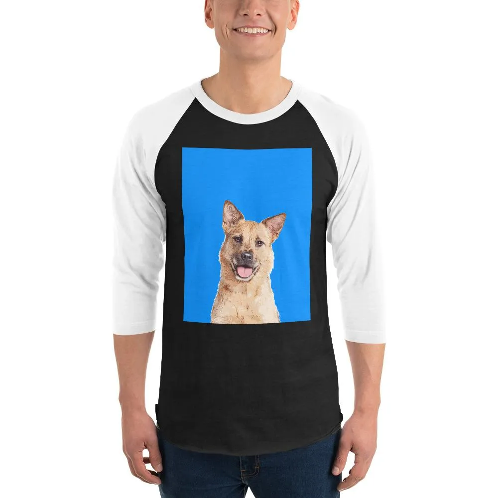Custom Pet Art Three Quarter Sleeve Shirt sold by Pop Your Pup product image thumbnail 3