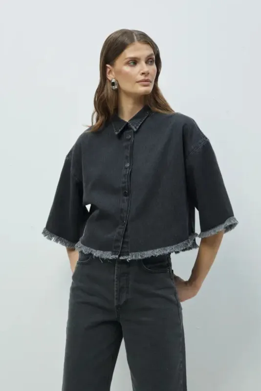 KOSZULA SEOUL washed graphite sold by Nite Noon