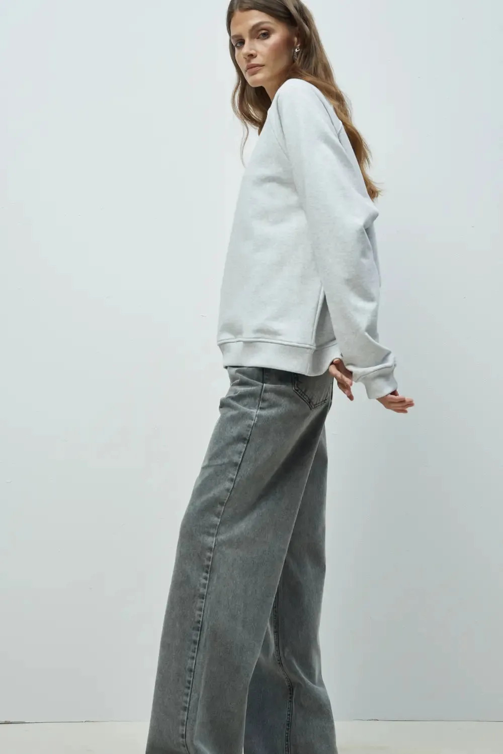 BLUZA VANCOUVER melange sold by Nite Noon product image thumbnail 5