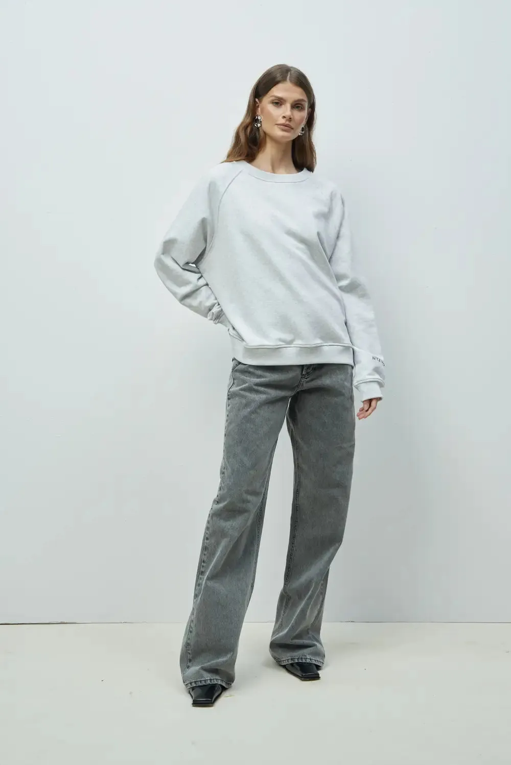 BLUZA VANCOUVER melange sold by Nite Noon product image thumbnail 3