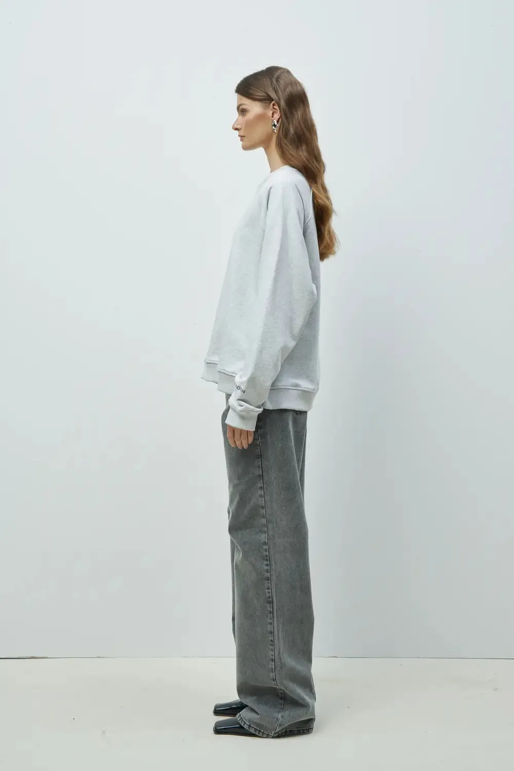 BLUZA VANCOUVER melange sold by Nite Noon product image thumbnail 4