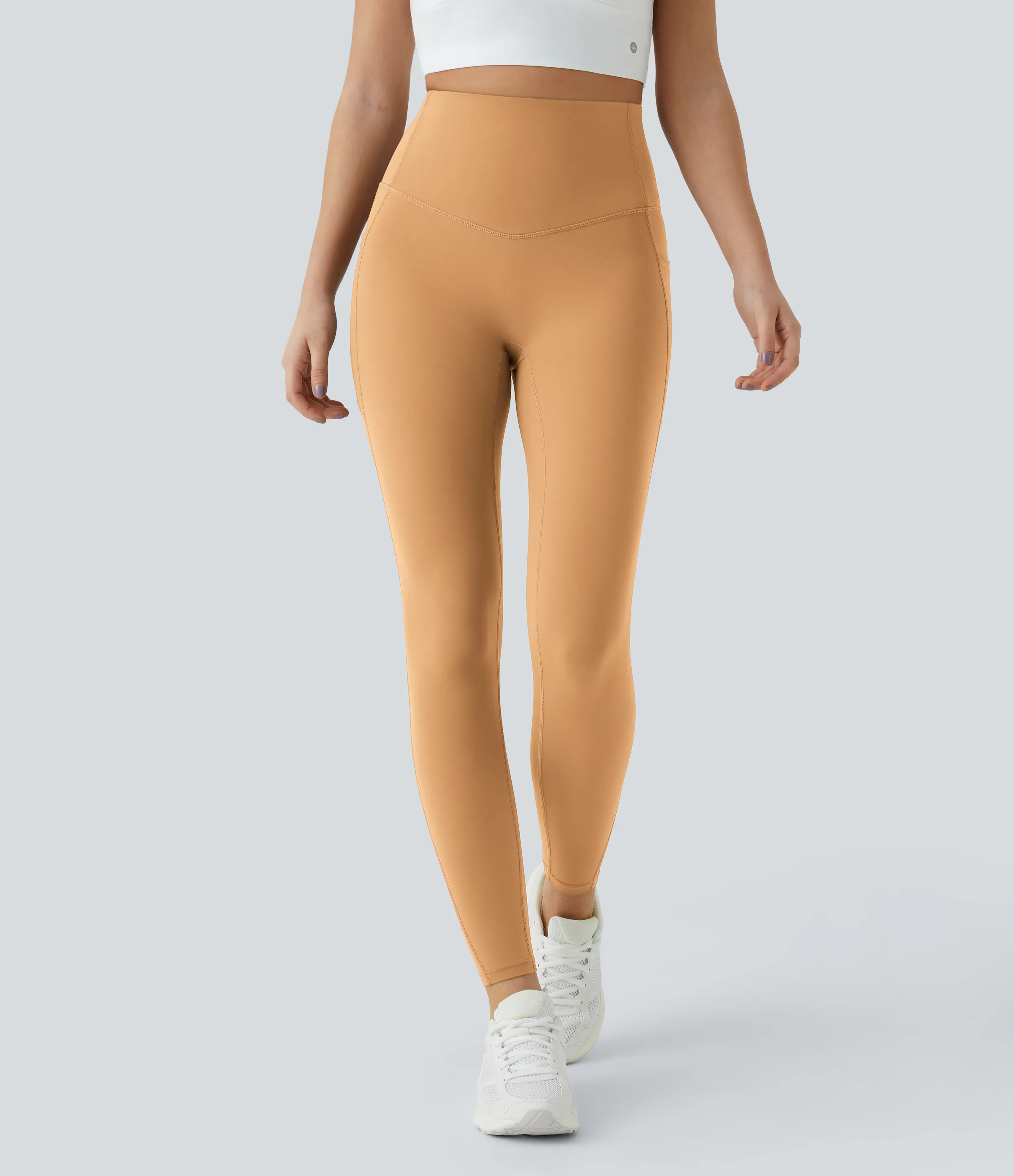 Halara Leggings SoCinched UltraSculpt entrenamiento control abdomen bolsillo lateral tiro alto - Buckskin - L(7/8) sold by Halara product image thumbnail 3