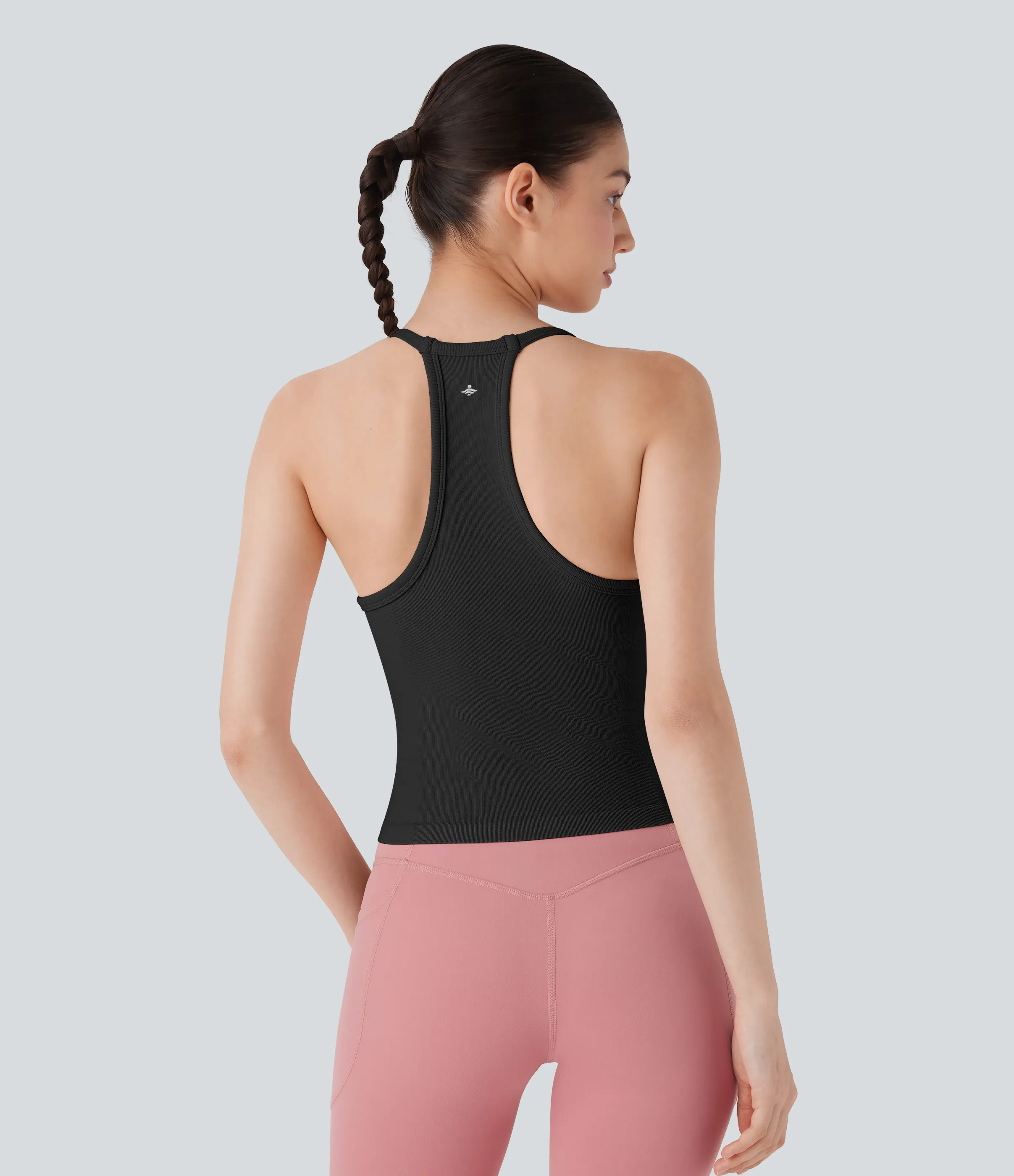 Halara Camiseta de yoga sin mangas con espalda nadadora y fluida - Black - XL sold by Halara product image thumbnail 3