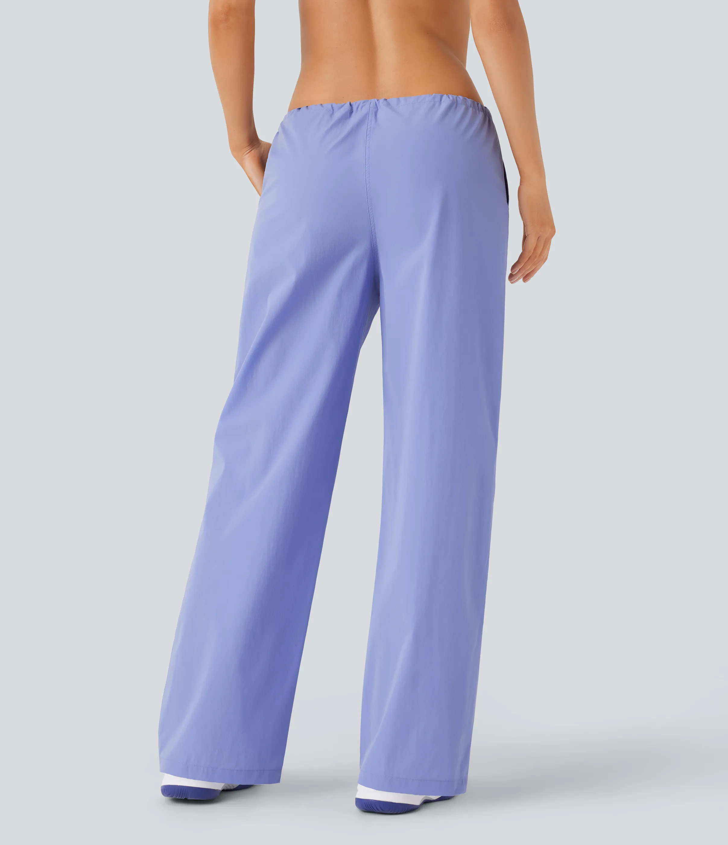 Halara Pantalón yoga pierna recta cordón ajustable tiro bajo resistente desgaste repelente agua - Azure Haze - XS(regular) sold by Halara product image thumbnail 3