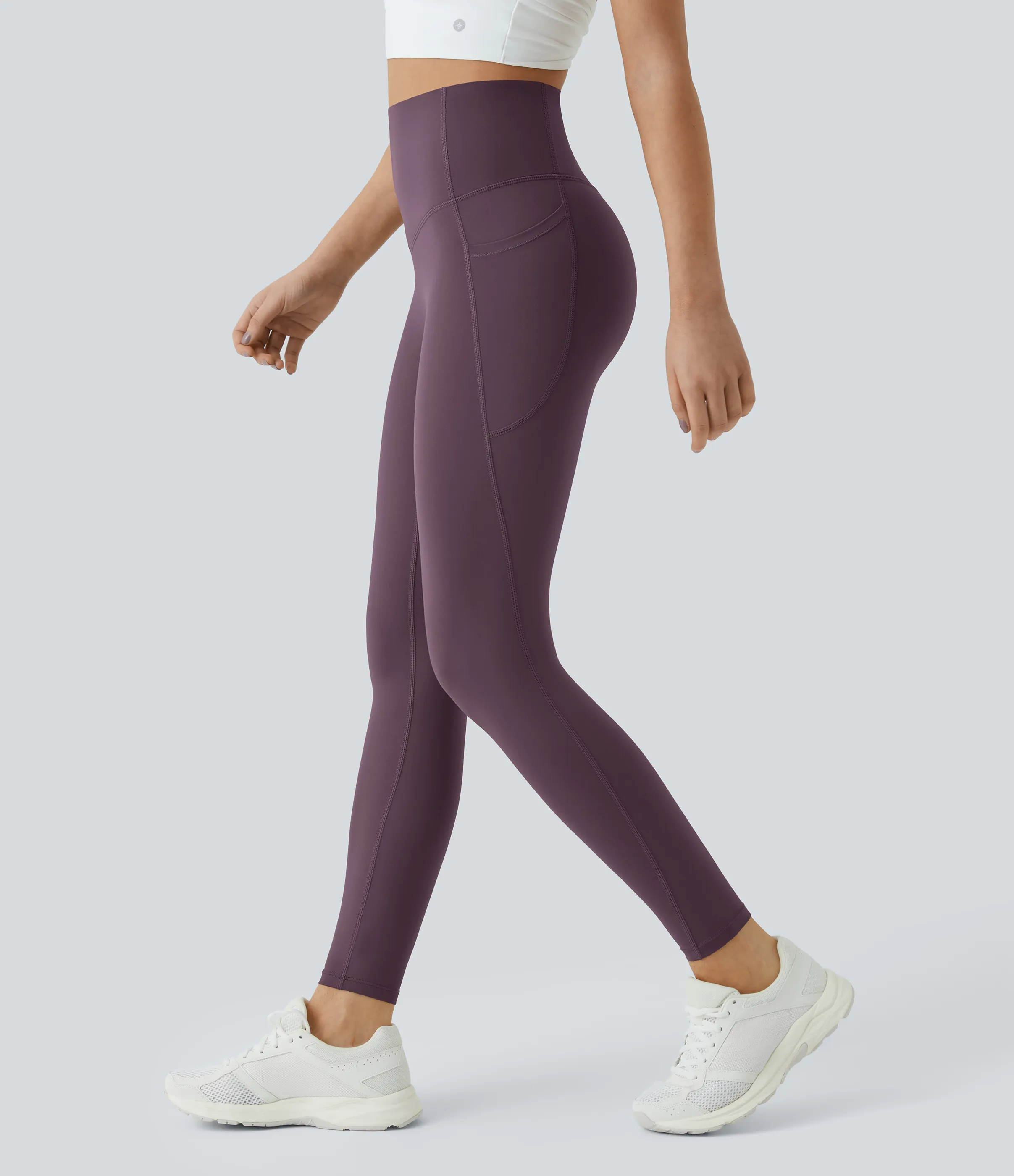 Halara Leggings SoCinched UltraSculpt entrenamiento control abdomen bolsillo lateral tiro alto - Night's Purple - S(full_length) sold by Halara product image thumbnail 2