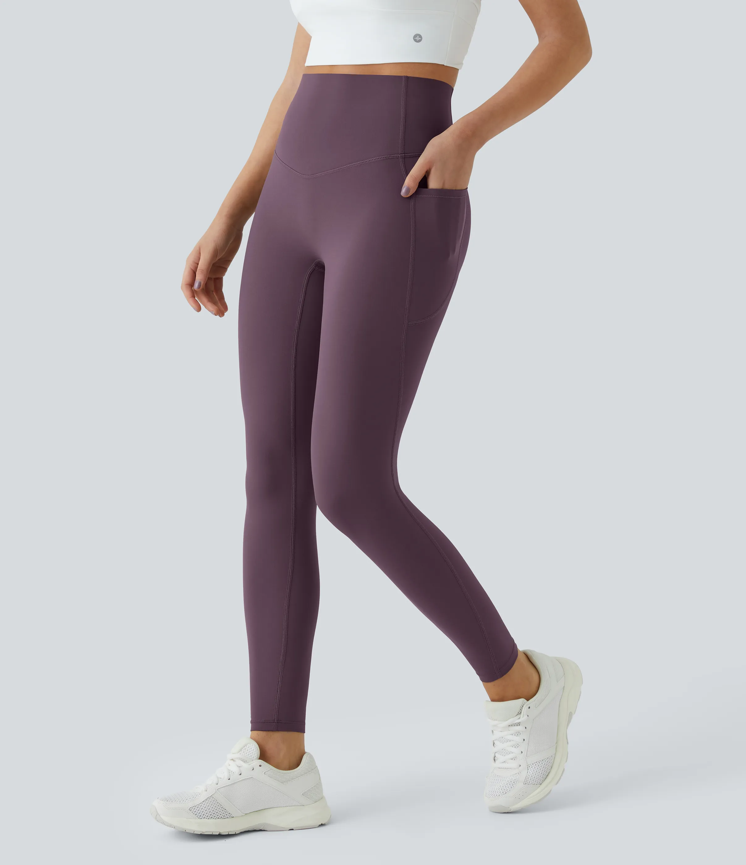 Halara Leggings SoCinched UltraSculpt entrenamiento control abdomen bolsillo lateral tiro alto - Night's Purple - S(full_length) sold by Halara product image thumbnail 5