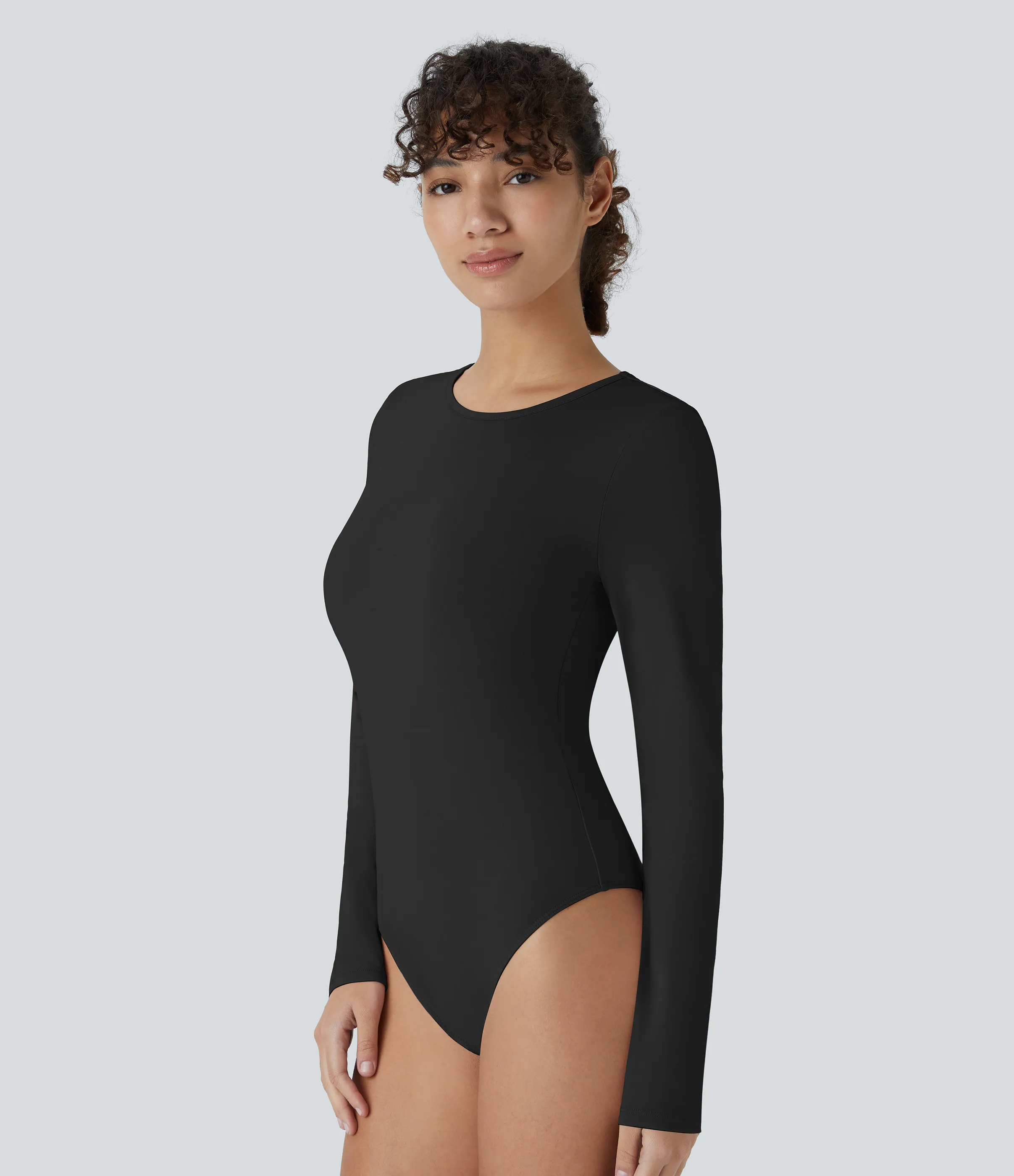 Halara Body botón manga larga cuello redondo - Black - XS sold by Halara product image thumbnail 3