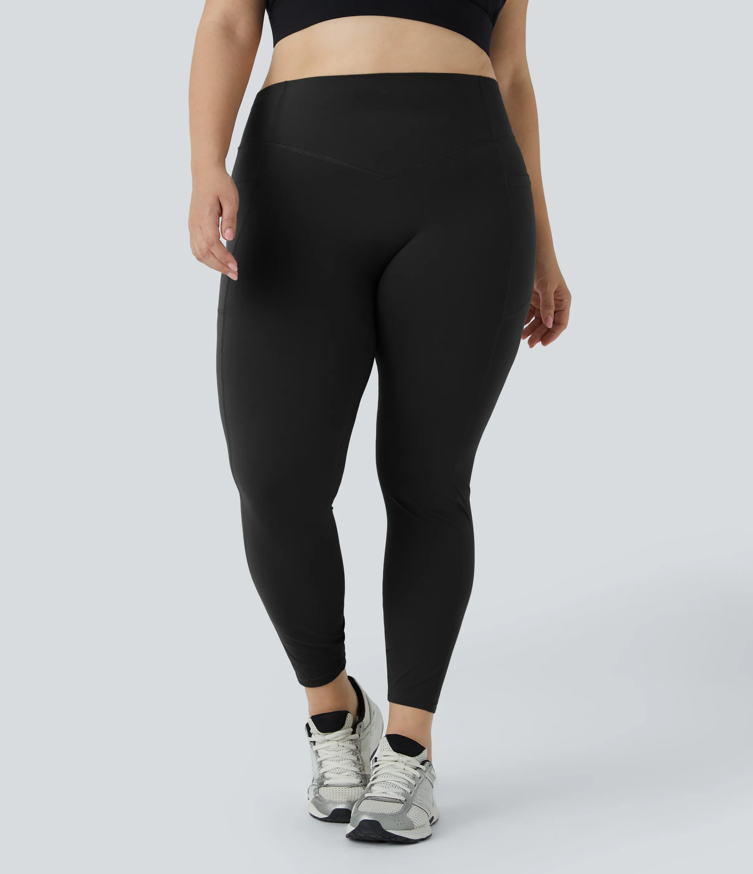 Halara Leggings SoCinched UltraSculpt moldeador tiro alto realce glúteo bolsillo lateral talla grande - Black - 2X(7/8) sold by Halara product image thumbnail 3