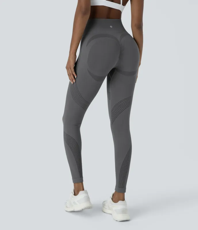 Halara Leggings yoga tiro alto 7/8 sin costura - Eiffel Tower - XL(7/8) sold by Halara