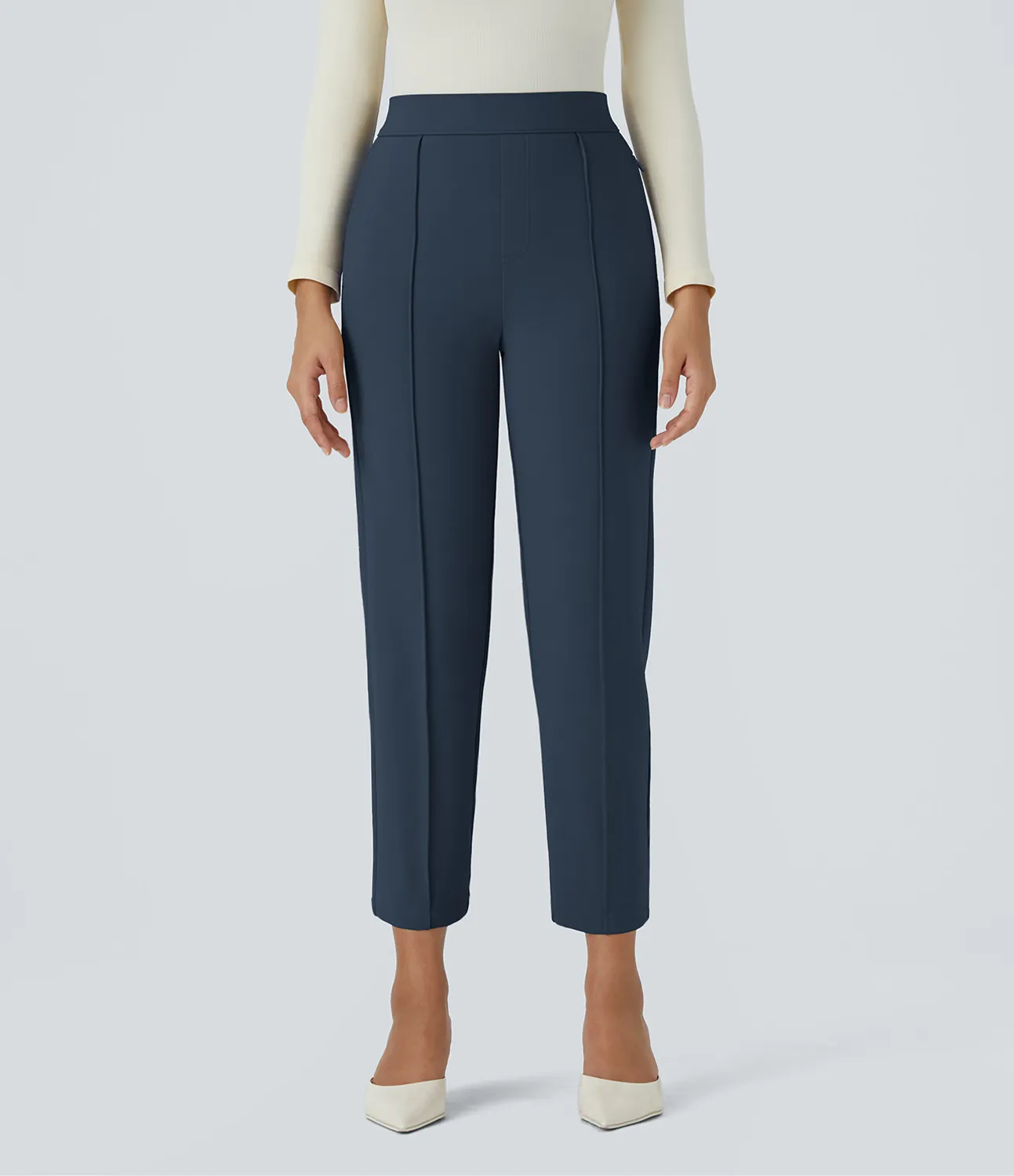 Halara Pantalón Halara Flex™ oficina ajustado bolsillo lateral tiro medio alto - Big Dipper - XS(regular) sold by Halara