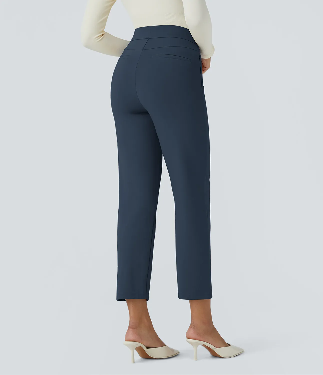 Halara Pantalón Halara Flex™ oficina ajustado bolsillo lateral tiro medio alto - Big Dipper - XS(regular) sold by Halara product image thumbnail 3