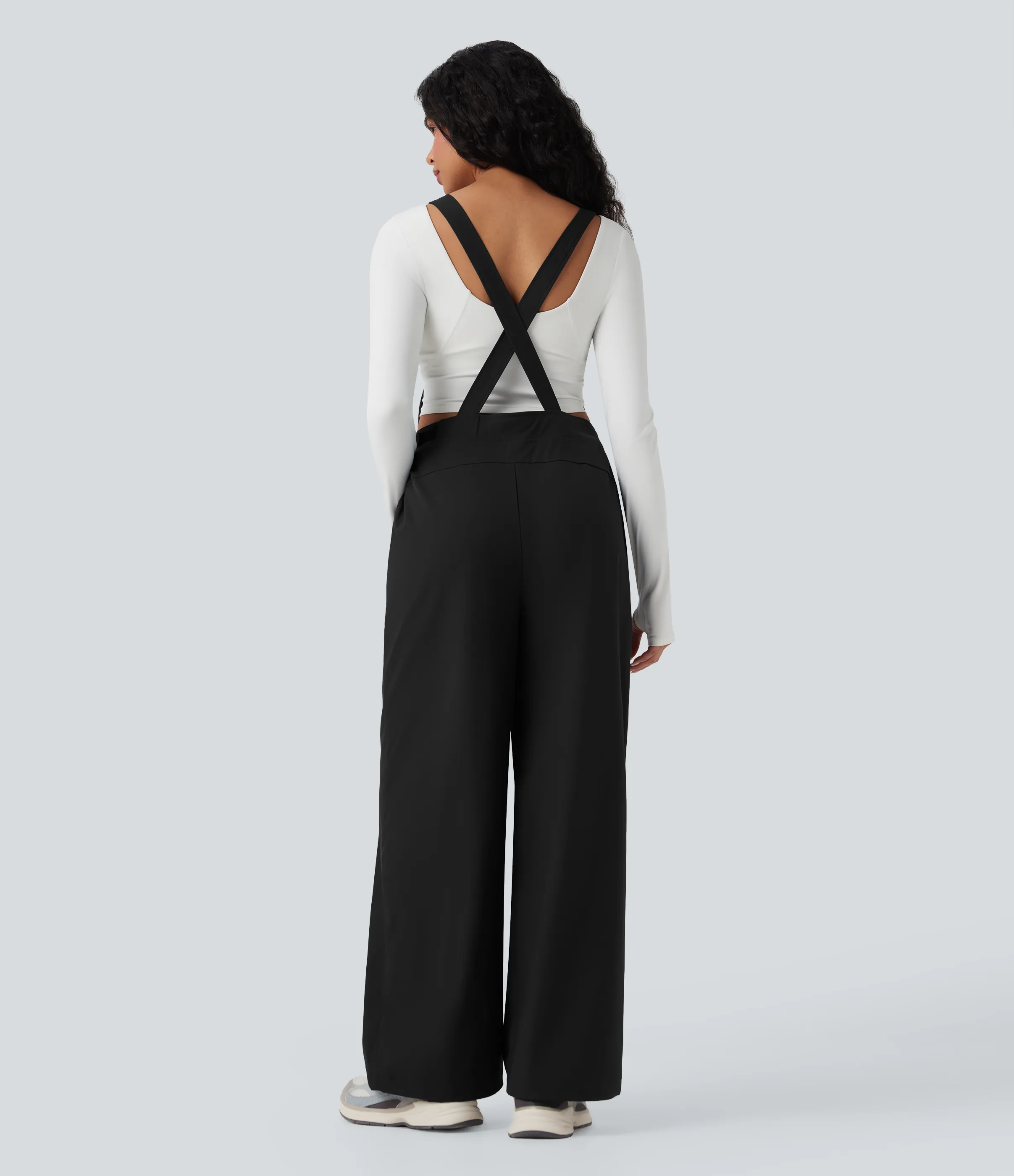 Halara Jumpsuit de senderismo impermeable y resistente al desgaste con bolsillos - Black - M(regular) sold by Halara product image thumbnail 3