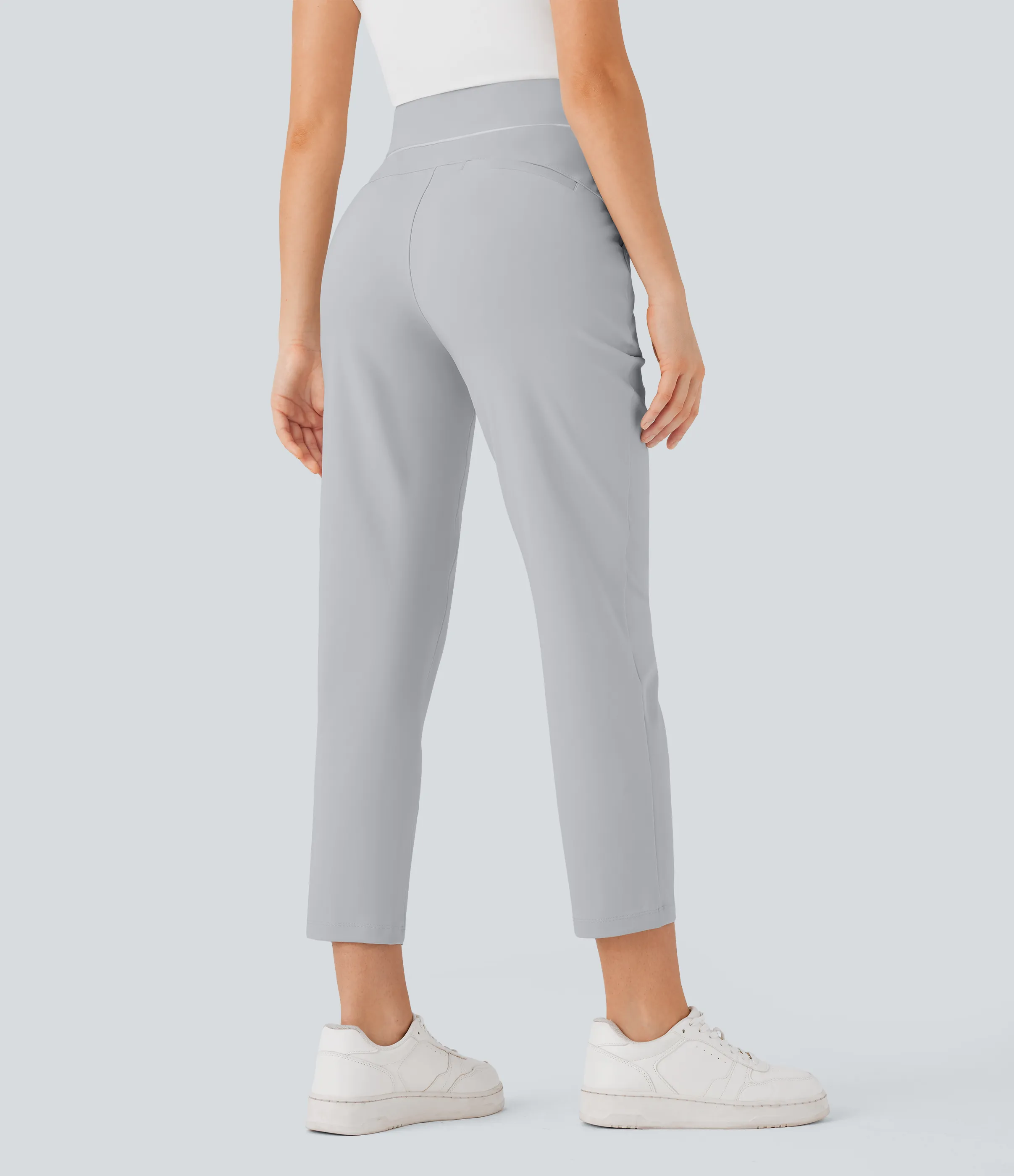 Halara Pantalones de golf ajustados de tiro alto con cordón interior y bolsillo especial para tee de golf con secado rápido UPF 40+ - Quiet Gray - XS(regular) sold by Halara product image thumbnail 3