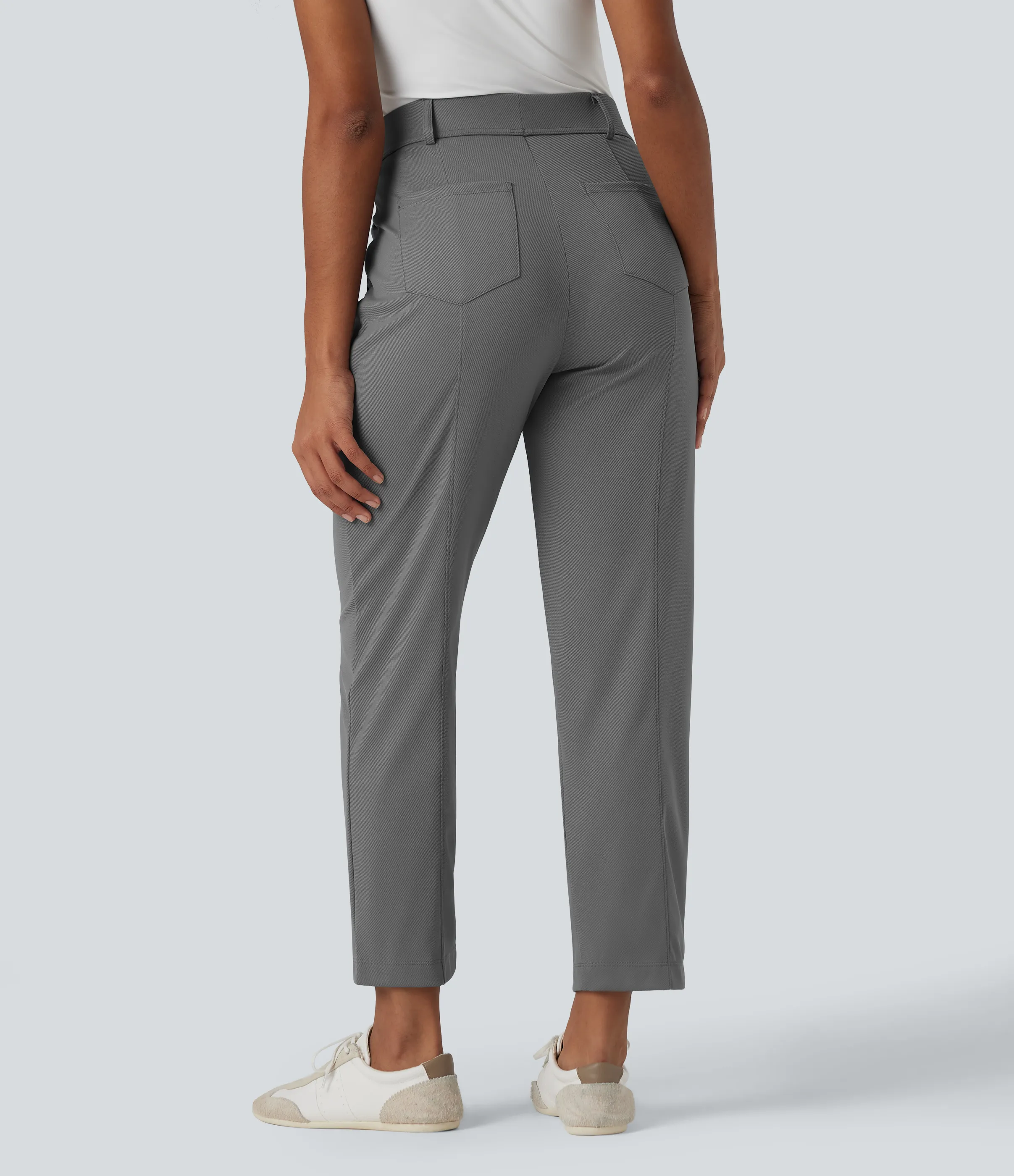 Halara Pantalones de golf de tiro alto con secado rápido y bolsillos - UPF 40+ - Steel Gray - L(regular) sold by Halara product image thumbnail 3