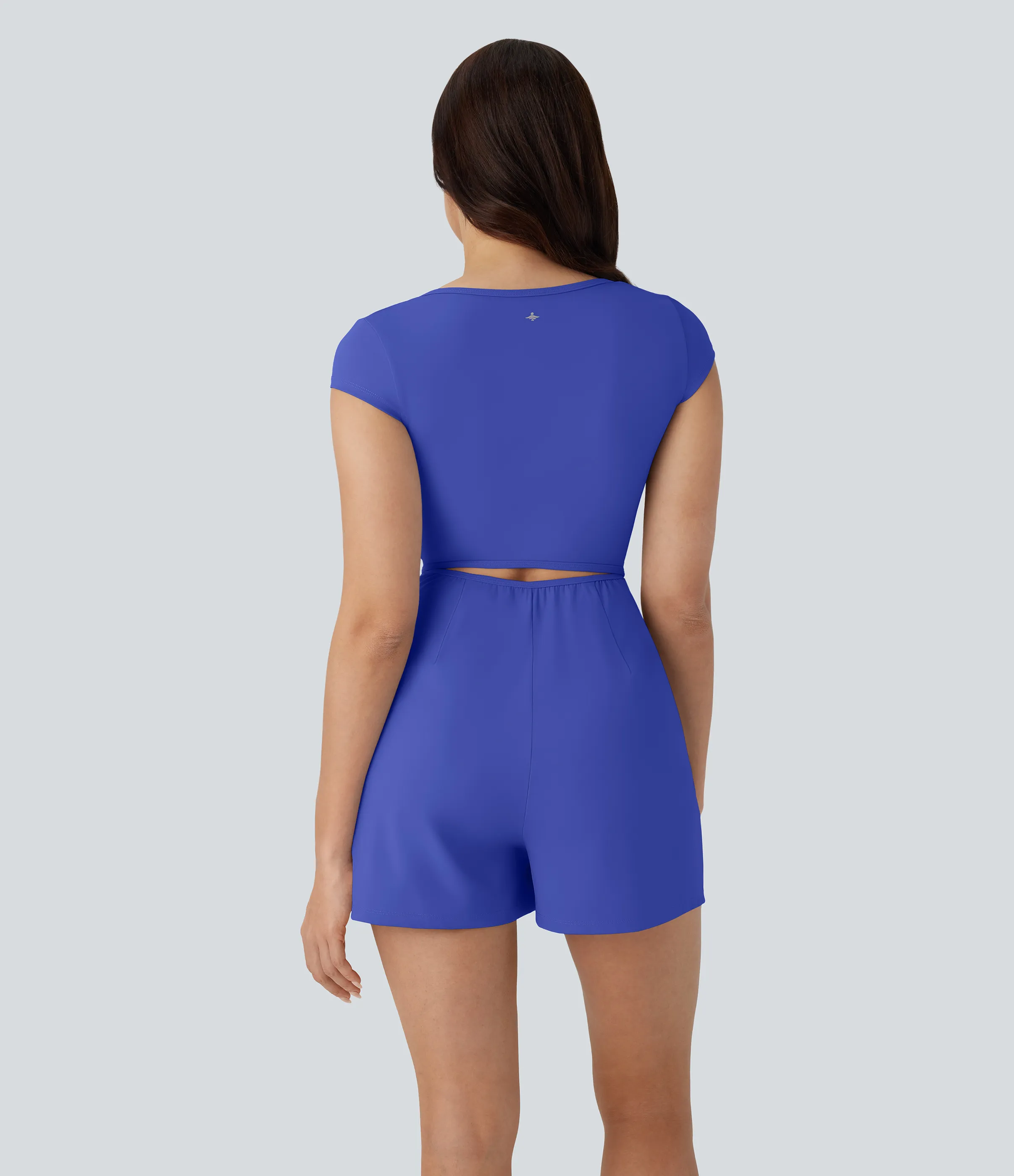 Halara Mono Softlyzero™ Airy yoga cuello U manga corta bolsillo lateral tacto fresco - Easy Peezy - Aster Blue - M sold by Halara product image thumbnail 3