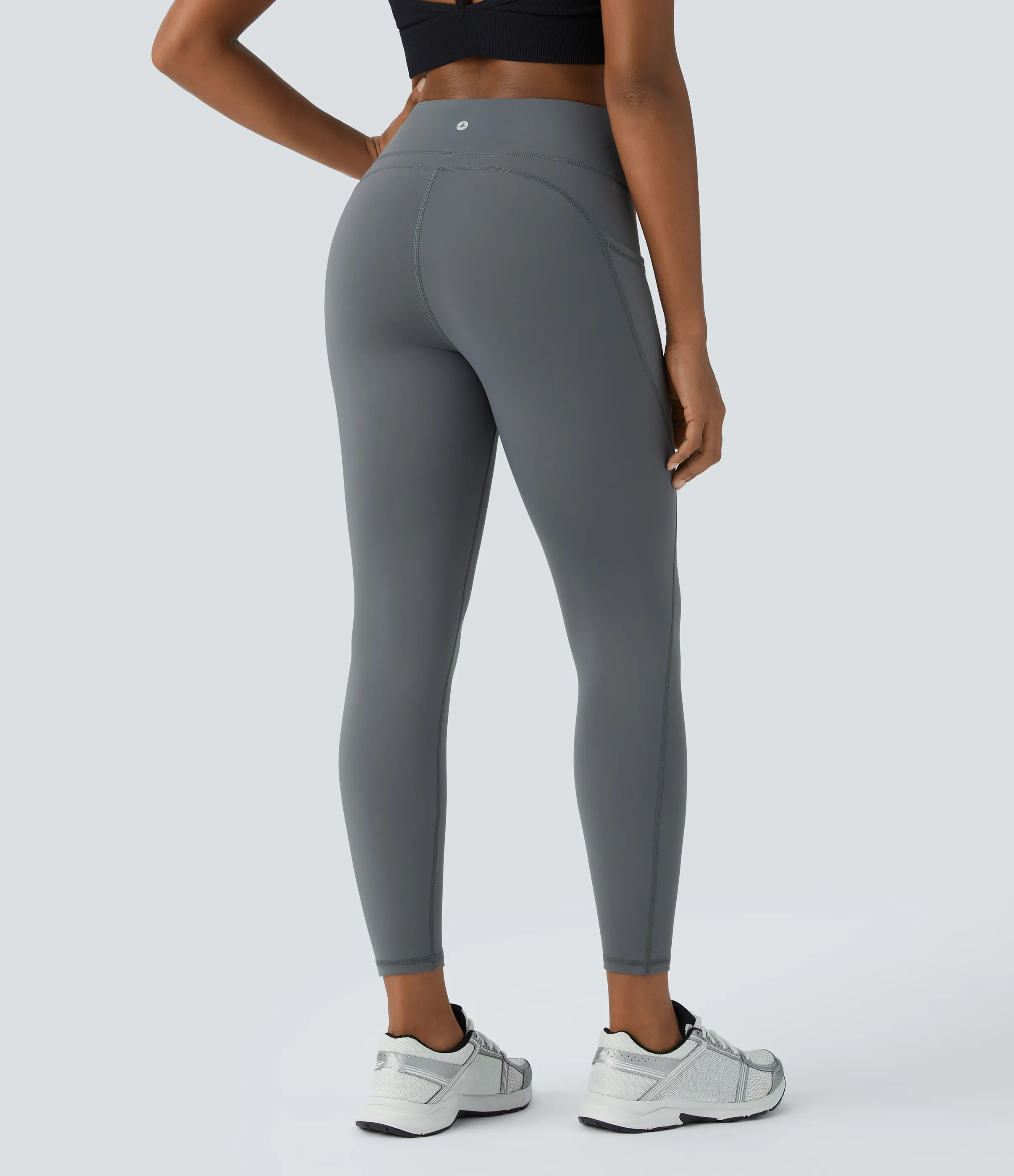 Halara Leggings térmico yoga tiro alto bolsillo lateral - Blue Tile Gray - XL(7/8) sold by Halara product image thumbnail 3