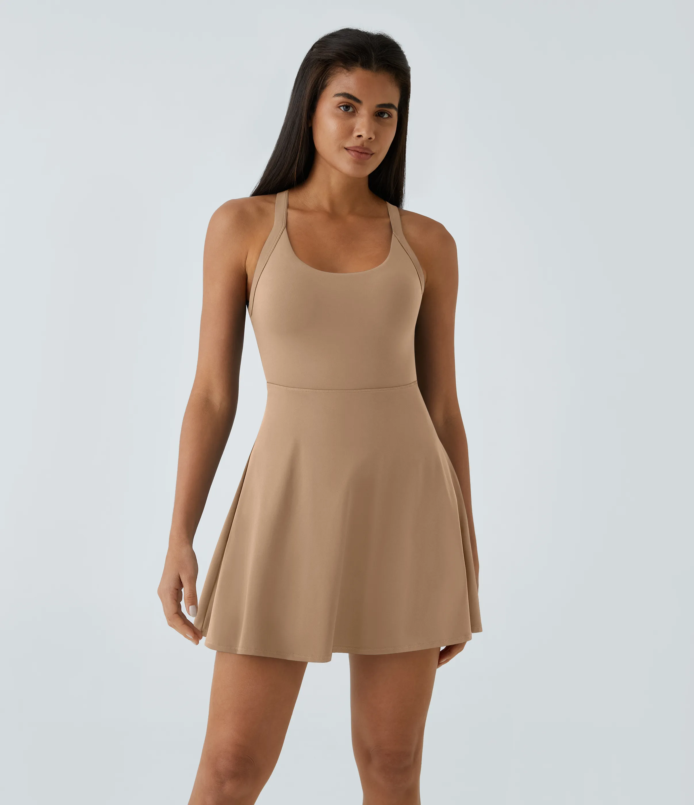 Halara Vestido activo baile vuelo retorcido sin espalda-Longitud más larga-Edición Easy Peezy - Tanzine - S sold by Halara product image thumbnail 3