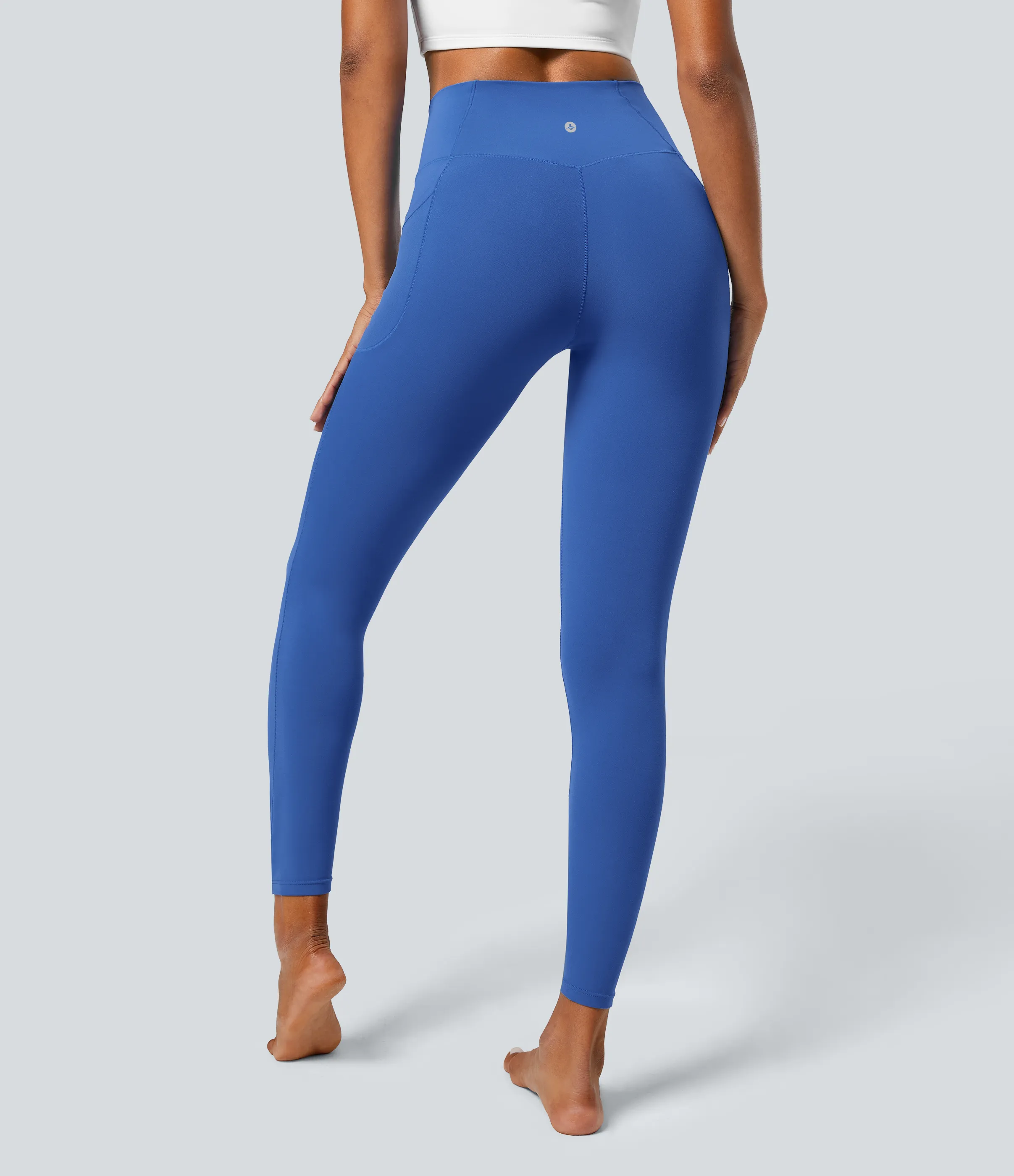 Halara Leggings Softlyzero™ liso bolsillo cruzado -UPF50+ - Beaucoup Blue - M(7/8) sold by Halara product image thumbnail 3