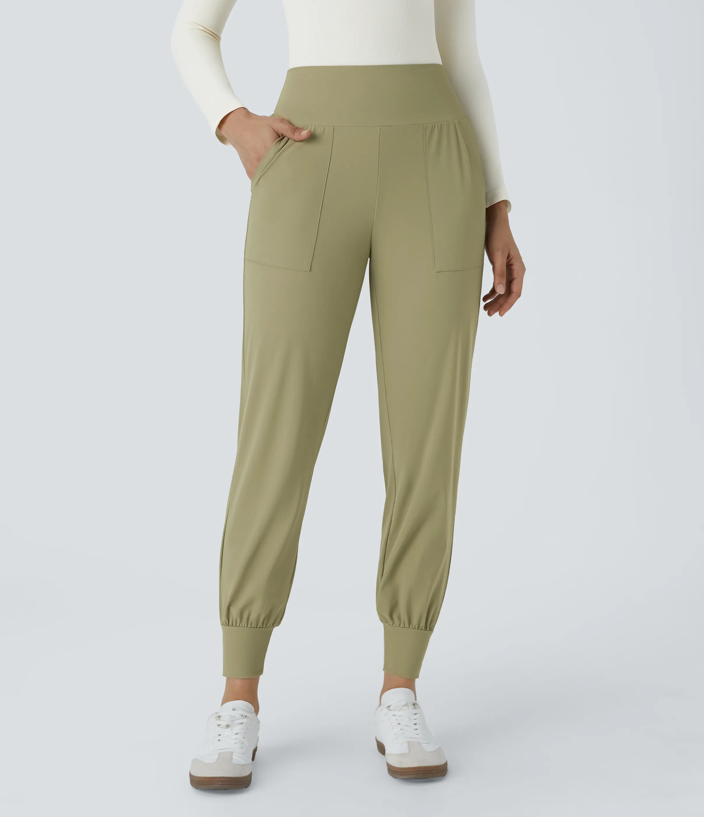 Halara Joggers de tiro alto con bolsillos laterales - Cedar - XL(regular) sold by Halara product image thumbnail 2