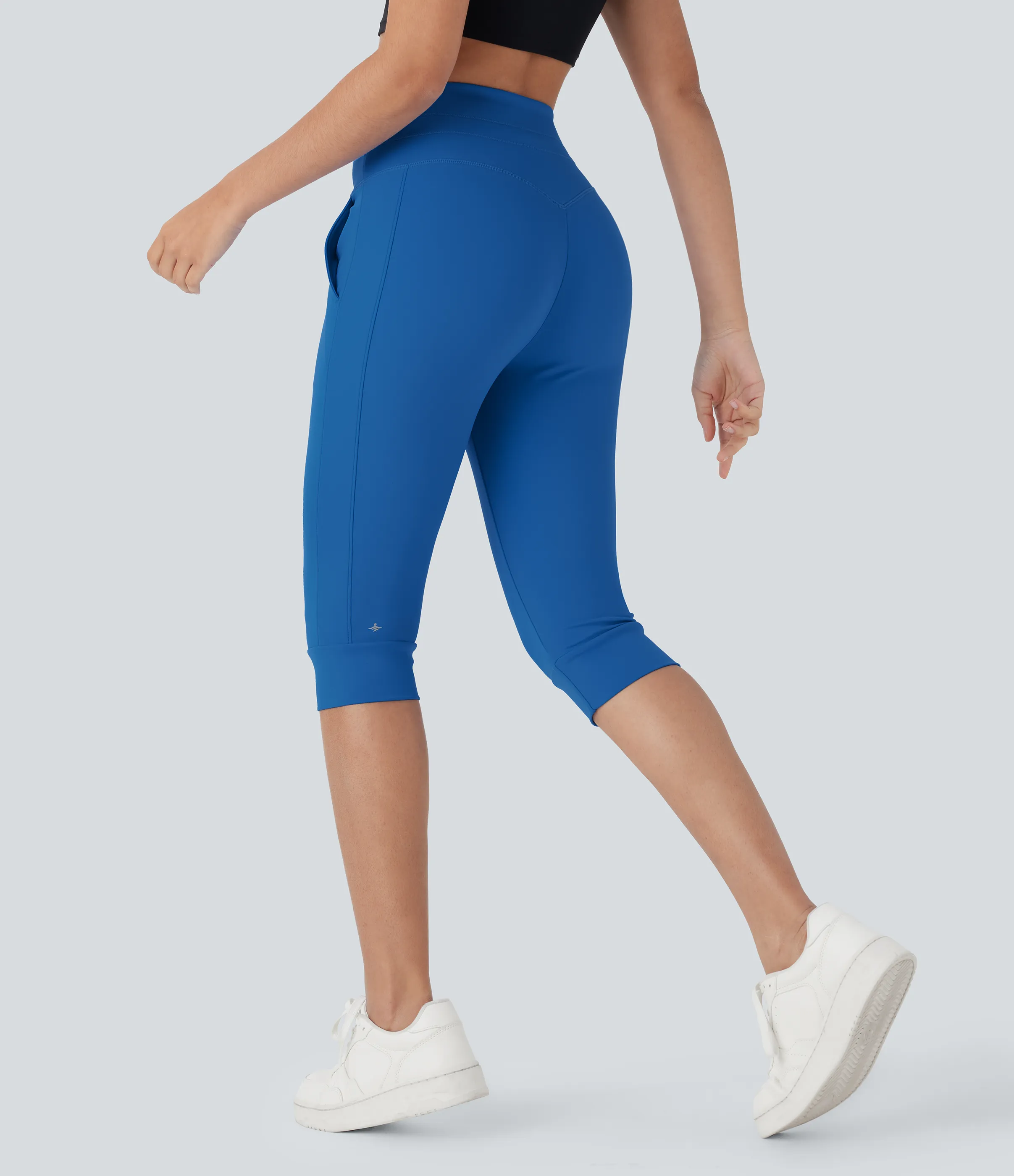 Halara Pantalón Softlyzero™ Plush deportivo yoga pedal bolsillo lateral cordón tiro alto - Strong Blue - XS(regular) sold by Halara product image thumbnail 3
