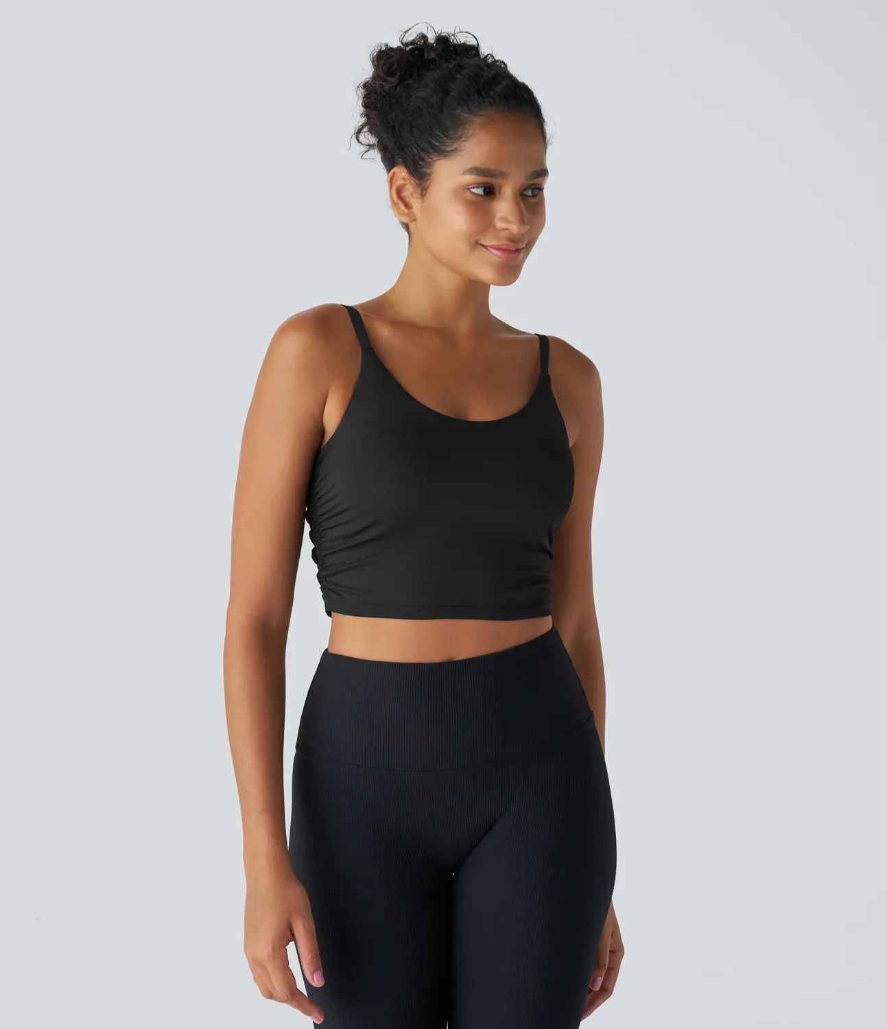 Halara Camiseta Softlyzero™ QuickDry sin mangas corta correr secado rápido pliegue sin espalda - Black - L sold by Halara product image thumbnail 2