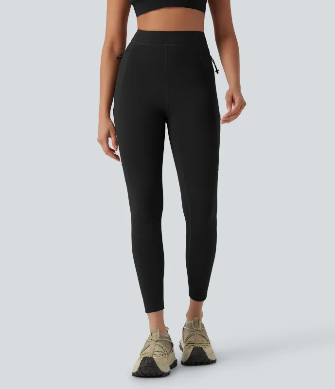 Halara Leggings de senderismo SpeedWave™ de secado rápido con tiro alto y bolsillos - Black - M(7/8) sold by Halara