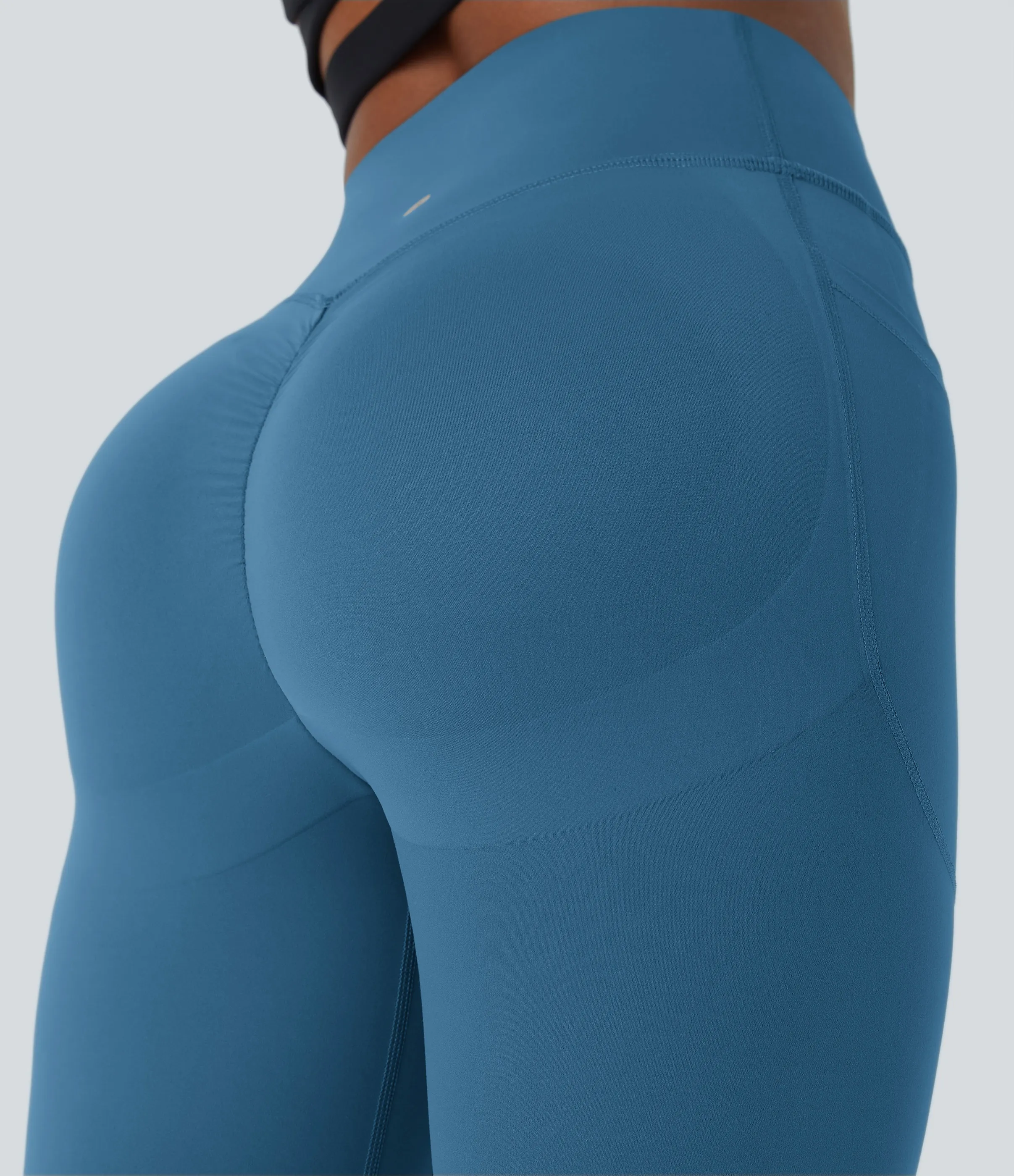 Halara Leggings SoCinched UltraSculpt entrenamiento moldeador bolsillo lateral control abdomen tiro alto - Vallarta Blue - L(full_length) sold by Halara product image thumbnail 5
