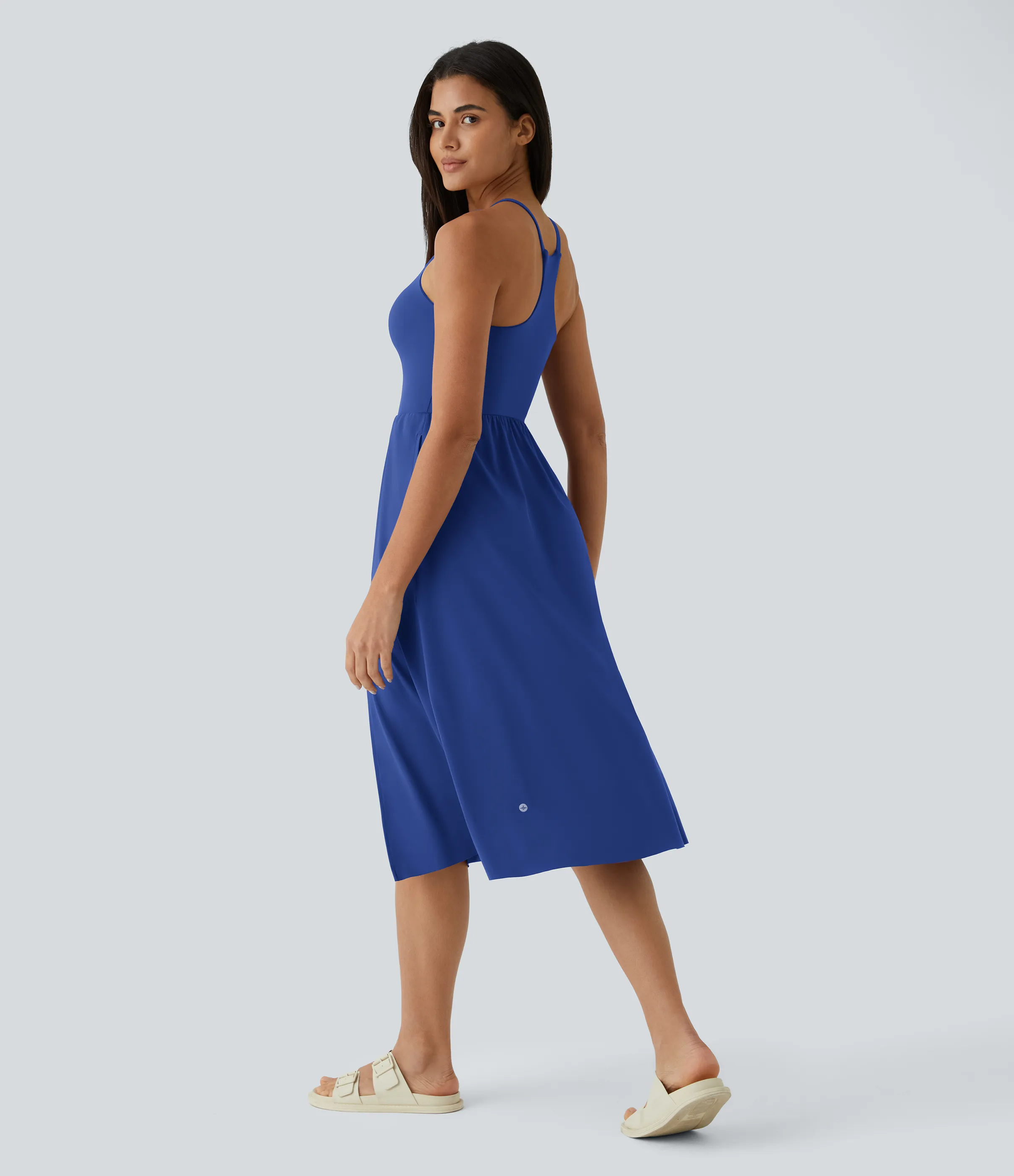 Halara Vestido midi bolsillo lateral espalda cruzada - Surf the Web - L sold by Halara product image thumbnail 3