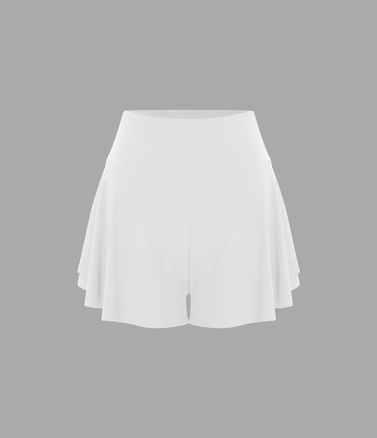 Halara Pantalón corto yoga 2 en 1 tiro alto abertura 5cm - White - L sold by Halara product image thumbnail 5