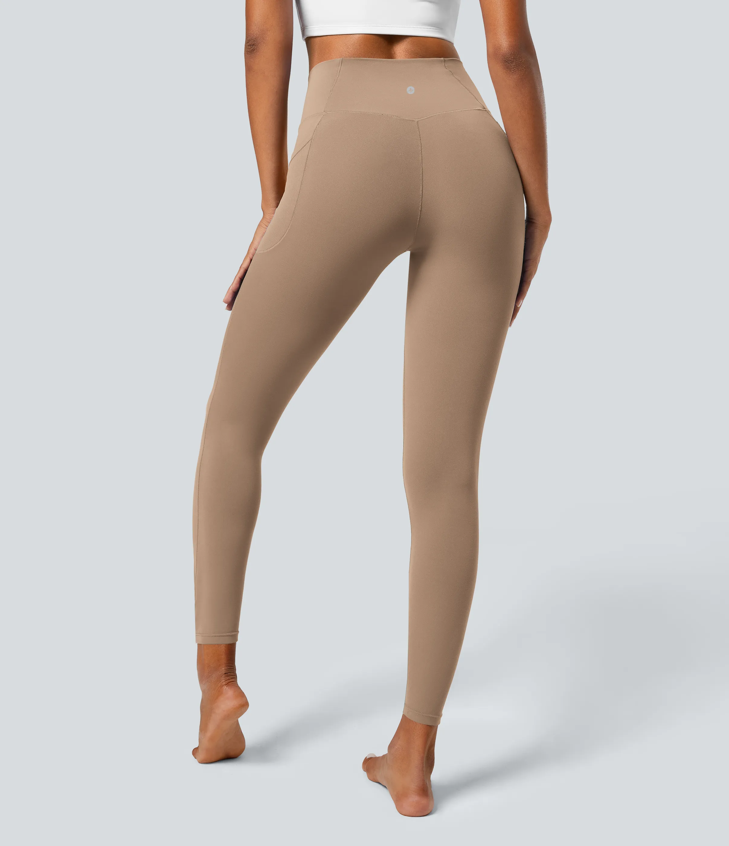 Halara Leggings Softlyzero™ liso bolsillo cruzado -UPF50+ - Burro - S(7/8) sold by Halara product image thumbnail 3