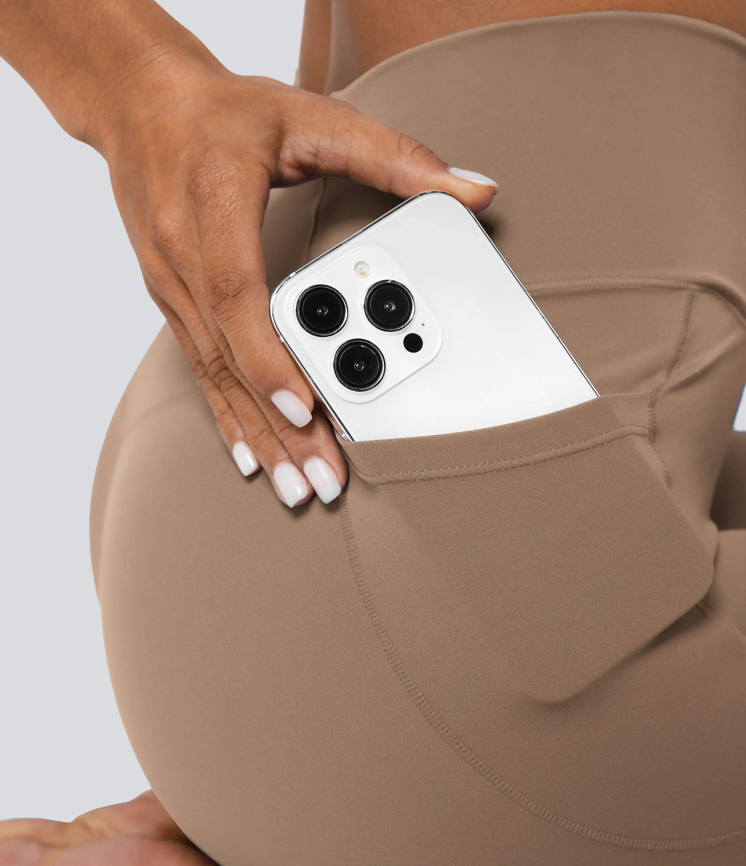 Halara Leggings Softlyzero™ liso bolsillo cruzado -UPF50+ - Burro - S(7/8) sold by Halara product image thumbnail 5