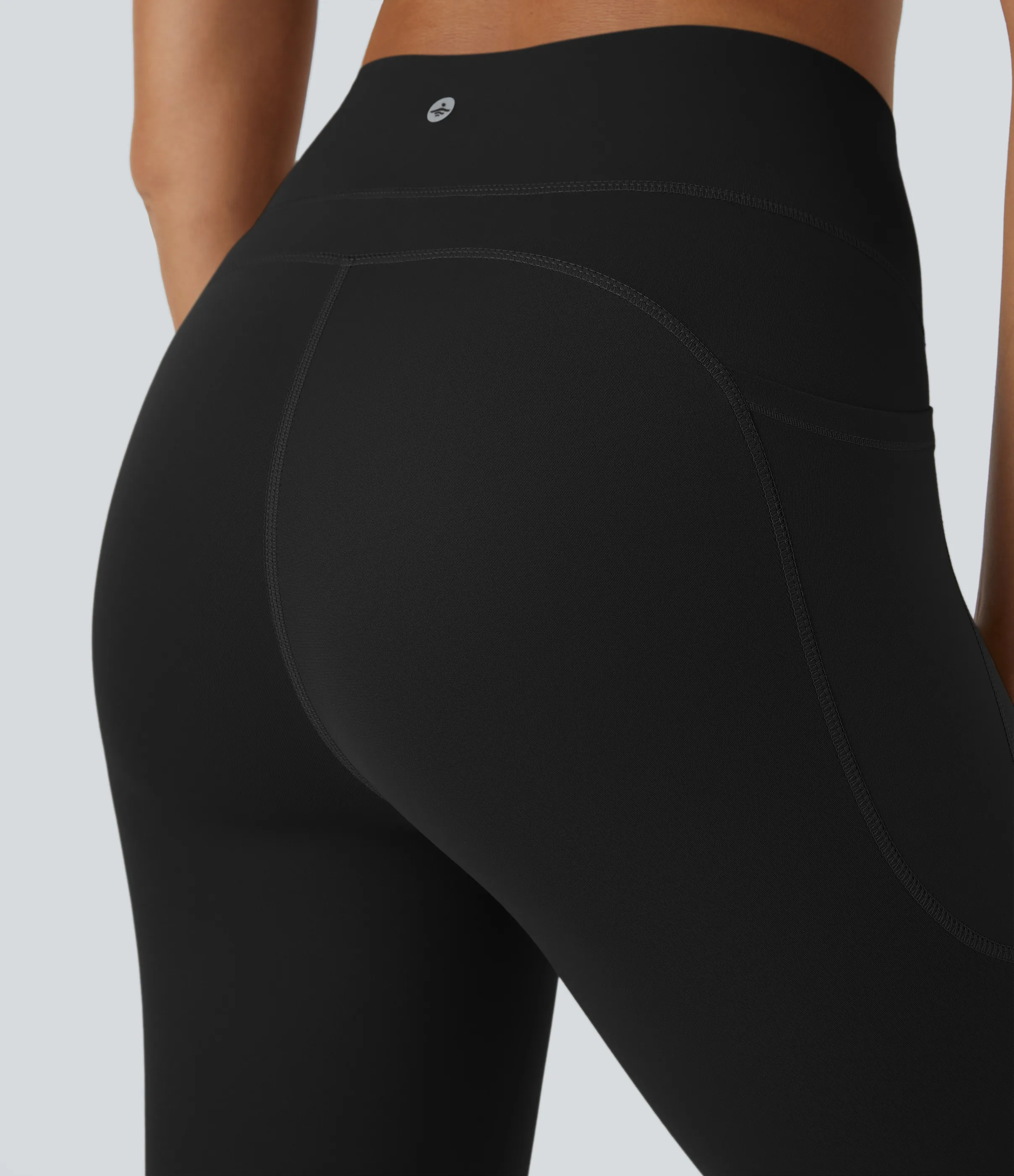 Halara Leggings deportivos moldeadores Halara UltraSculpt™ con tiro alto bolsillos laterales y efecto moldeador de abdomen - Black - M(full_length) sold by Halara product image thumbnail 5