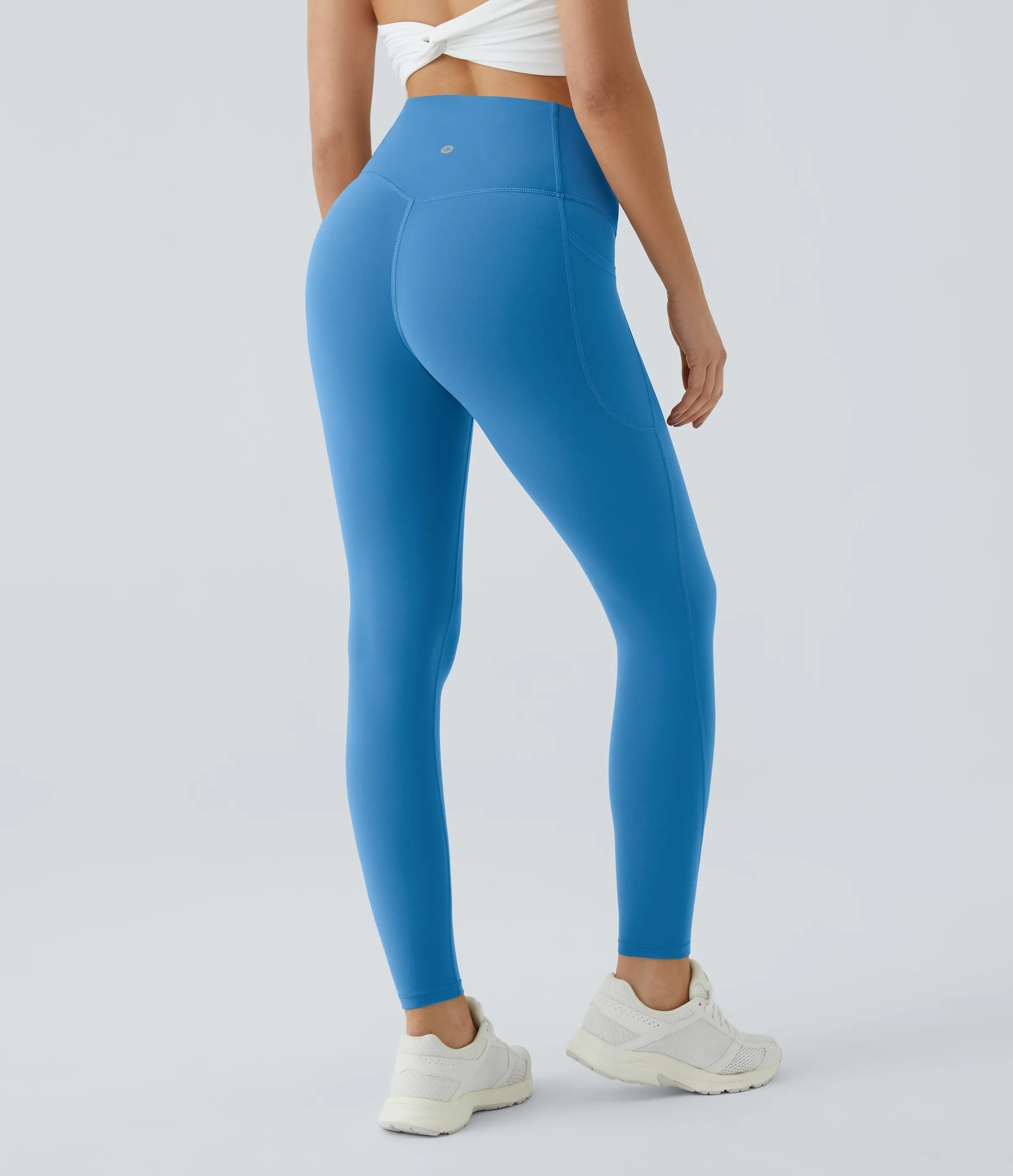 Halara Leggings SoCinched UltraSculpt entrenamiento control abdomen bolsillo lateral tiro alto - Vallarta Blue - M(7/8) sold by Halara product image thumbnail 4