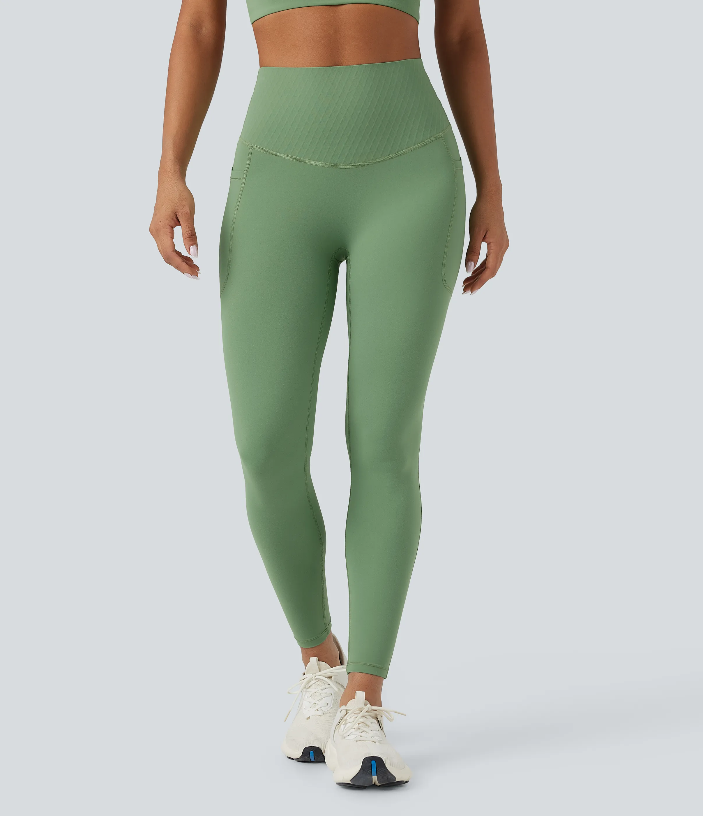 Halara Leggings de yoga Halara UltraSculpt™ moldeadores de tiro alto con control de abdomen en largo 7/8 y bolsillos - Kashmir - XL(7/8) sold by Halara product image thumbnail 4