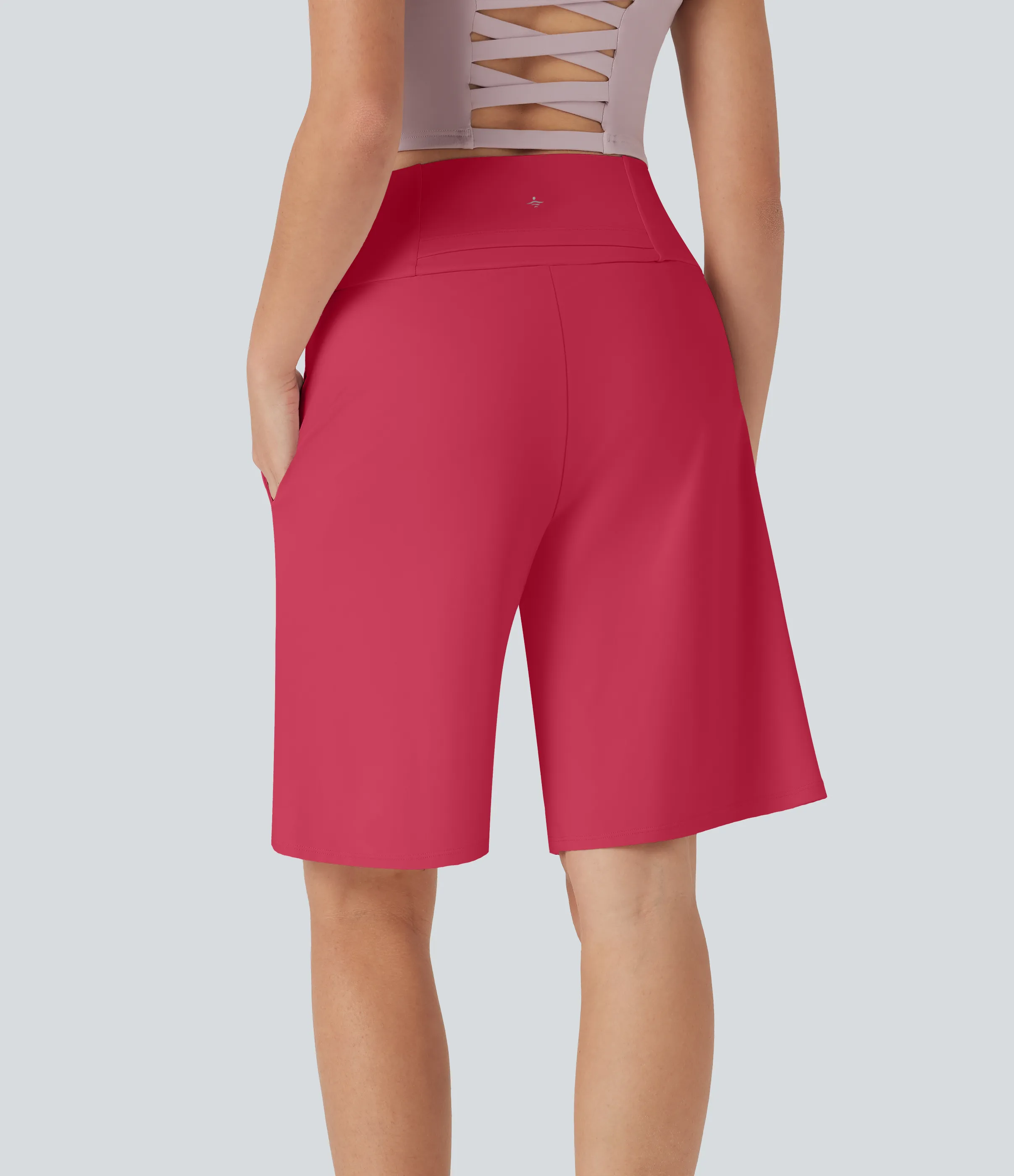 Halara Bermudas Softlyzero™ Airy yoga tiro alto múltiple bolsillo tacto fresco - Winterberry - XL sold by Halara product image thumbnail 3