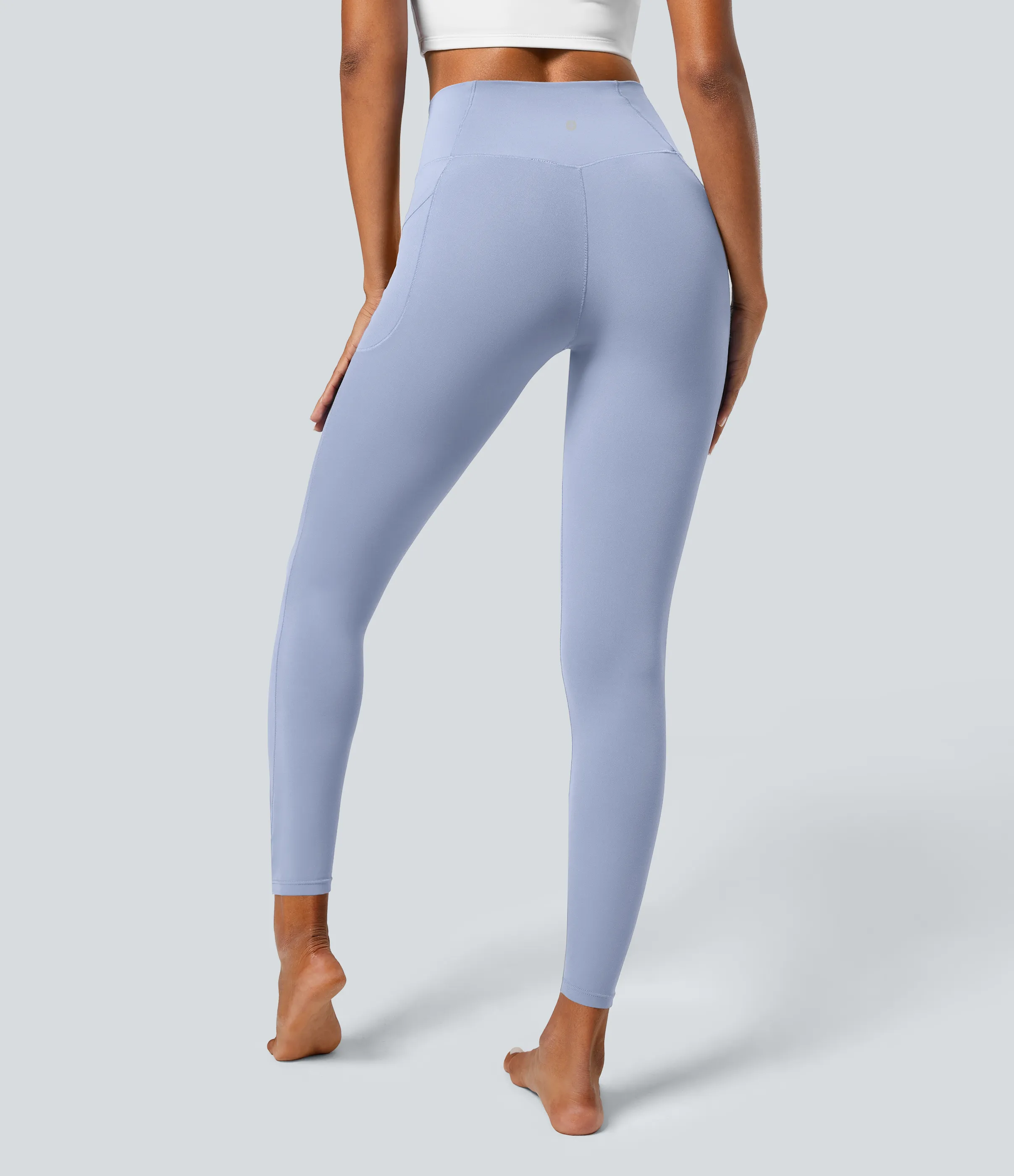 Halara Leggings Softlyzero™ liso bolsillo cruzado - Xenon Blue - L(7/8) sold by Halara product image thumbnail 3