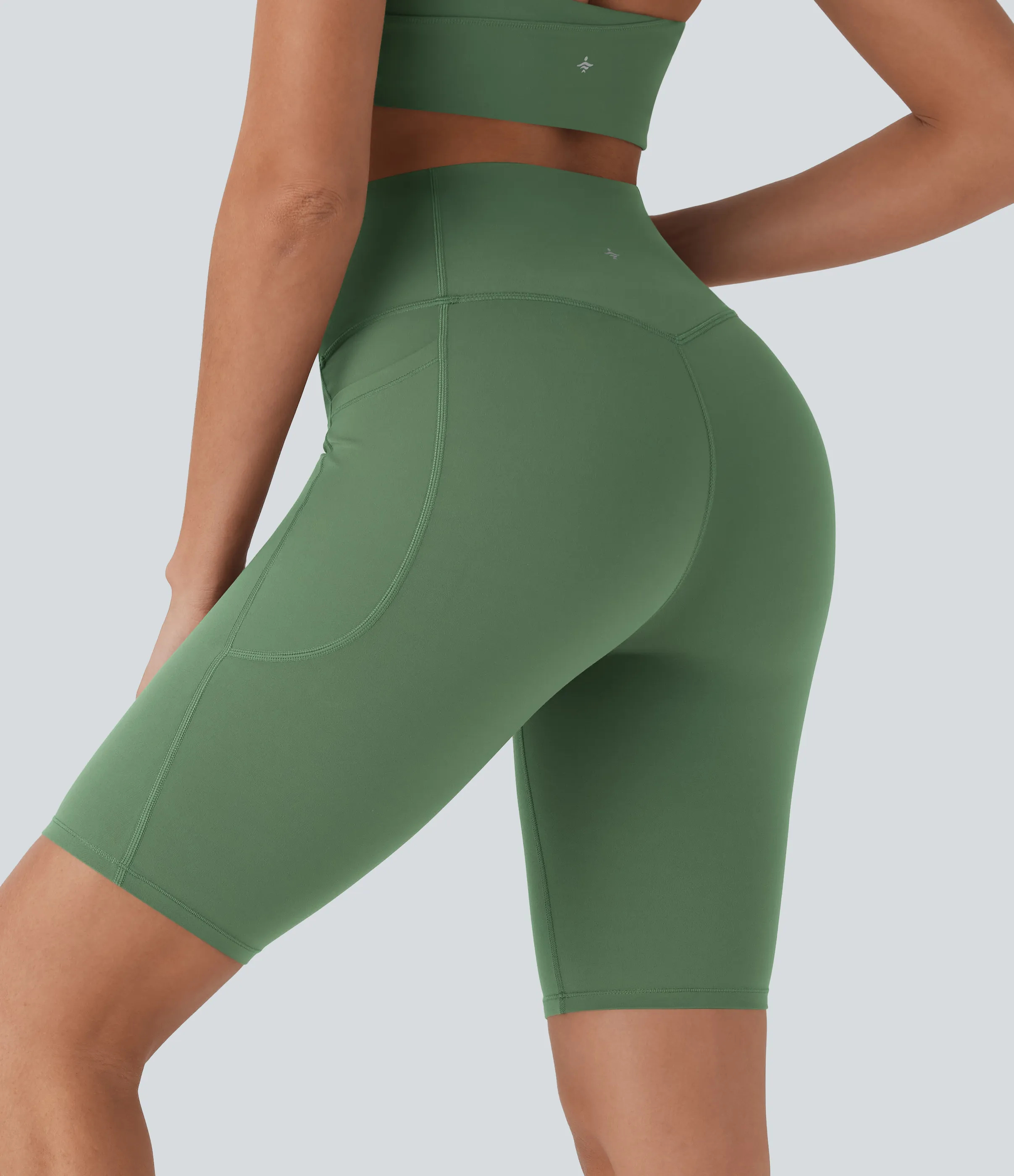 Halara Shorts biker Halara UltraSculpt™ moldeadores tiro alto con reductor de abdomen y bolsillos laterales 22.8cm - Kashmir - L sold by Halara product image thumbnail 3