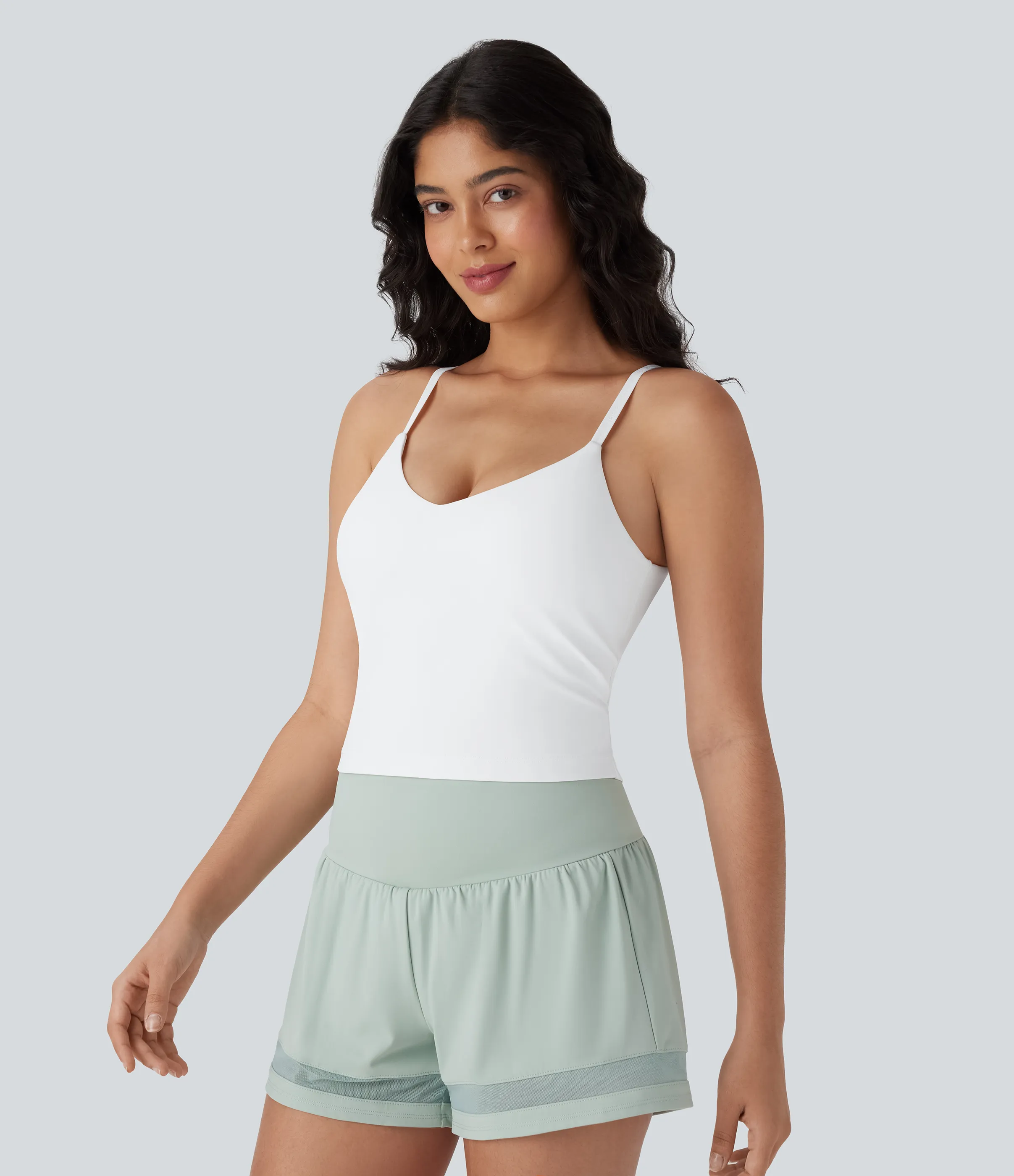 Halara Camiseta de yoga Softlyzero™ UPF50+ con espalda abierta y tirantes ajustables - White - XL sold by Halara product image thumbnail 3