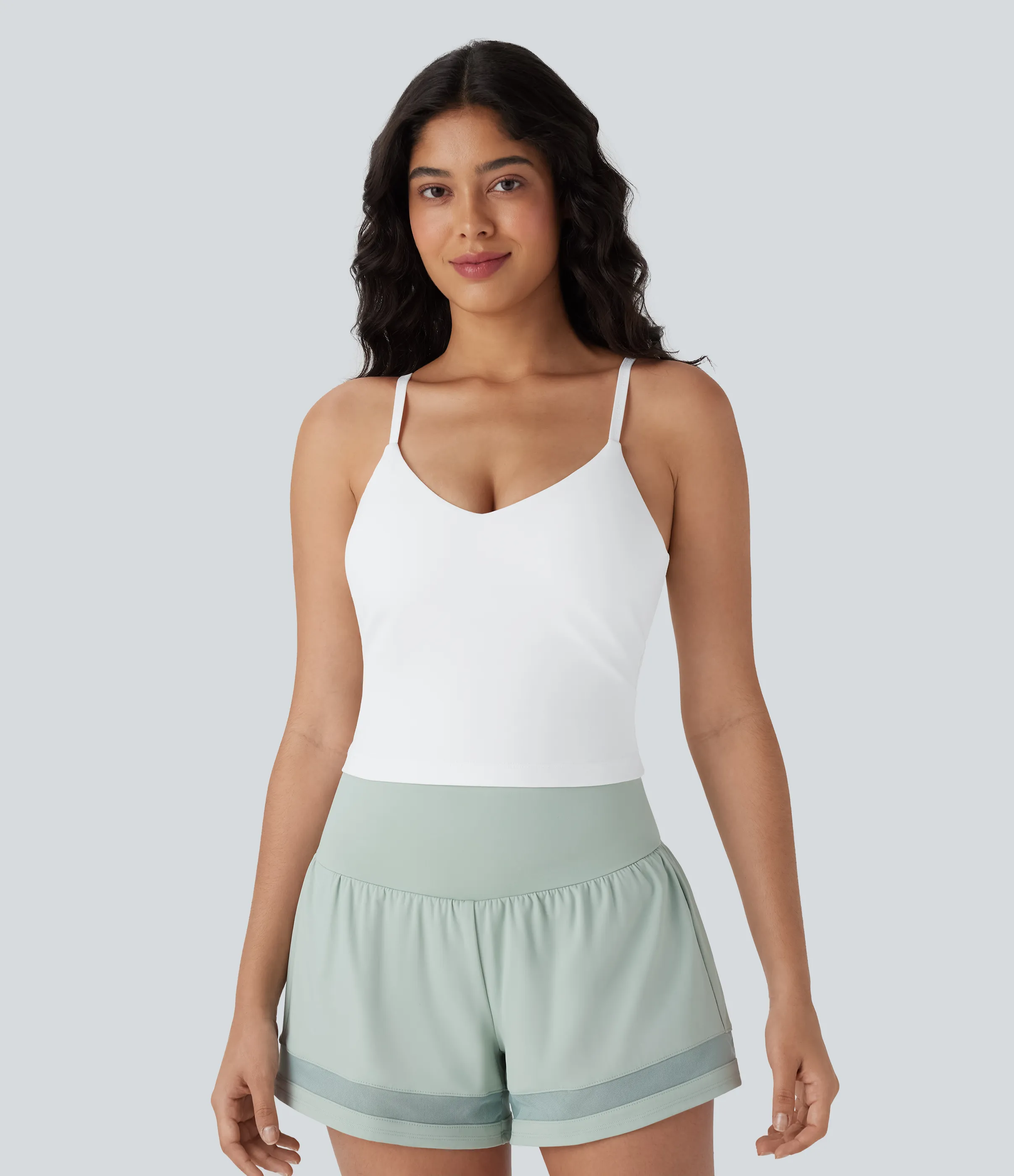 Halara Camiseta de yoga Softlyzero™ UPF50+ con espalda abierta y tirantes ajustables - White - XL sold by Halara product image thumbnail 4