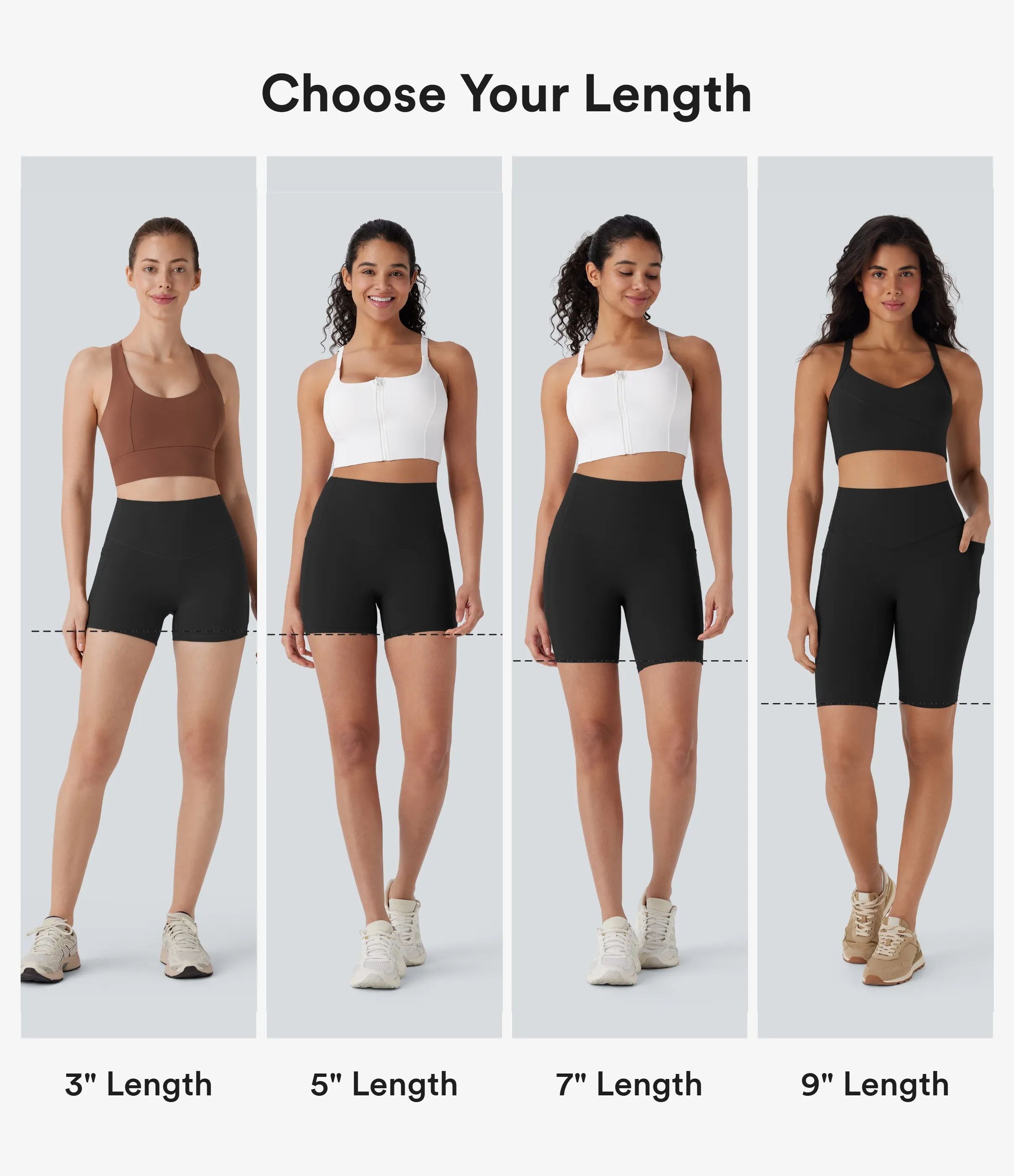 Halara Pantalones cortos SoCinched motociclista entrenamiento moldeador abdomen bolsillo lateral tiro alto 17.5cm - Deep Woodland Green - M sold by Halara product image thumbnail 3