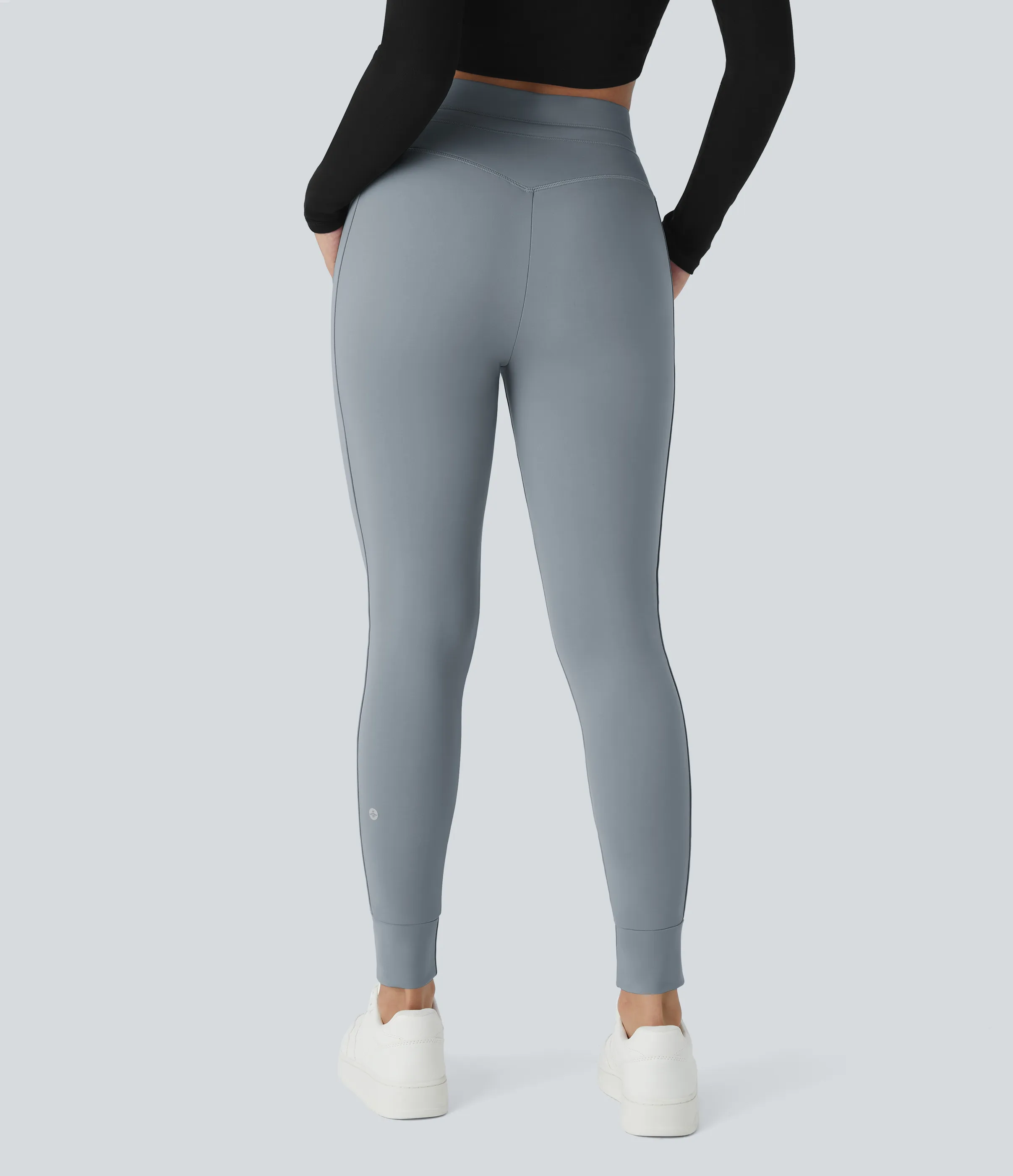 Halara Joggers Softlyzero™ Plush liso largo completo bolsillo lateral cordón tiro alto - Tradewinds - S(regular) sold by Halara product image thumbnail 3