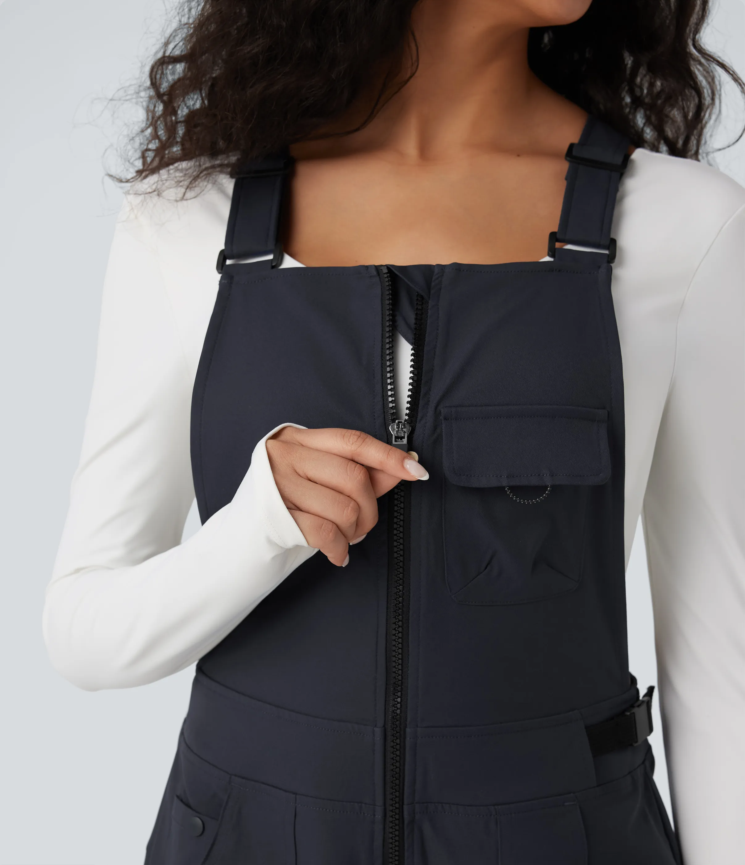 Halara Jumpsuit de senderismo impermeable y resistente al desgaste con bolsillos - Polar Night - XL(regular) sold by Halara product image thumbnail 5