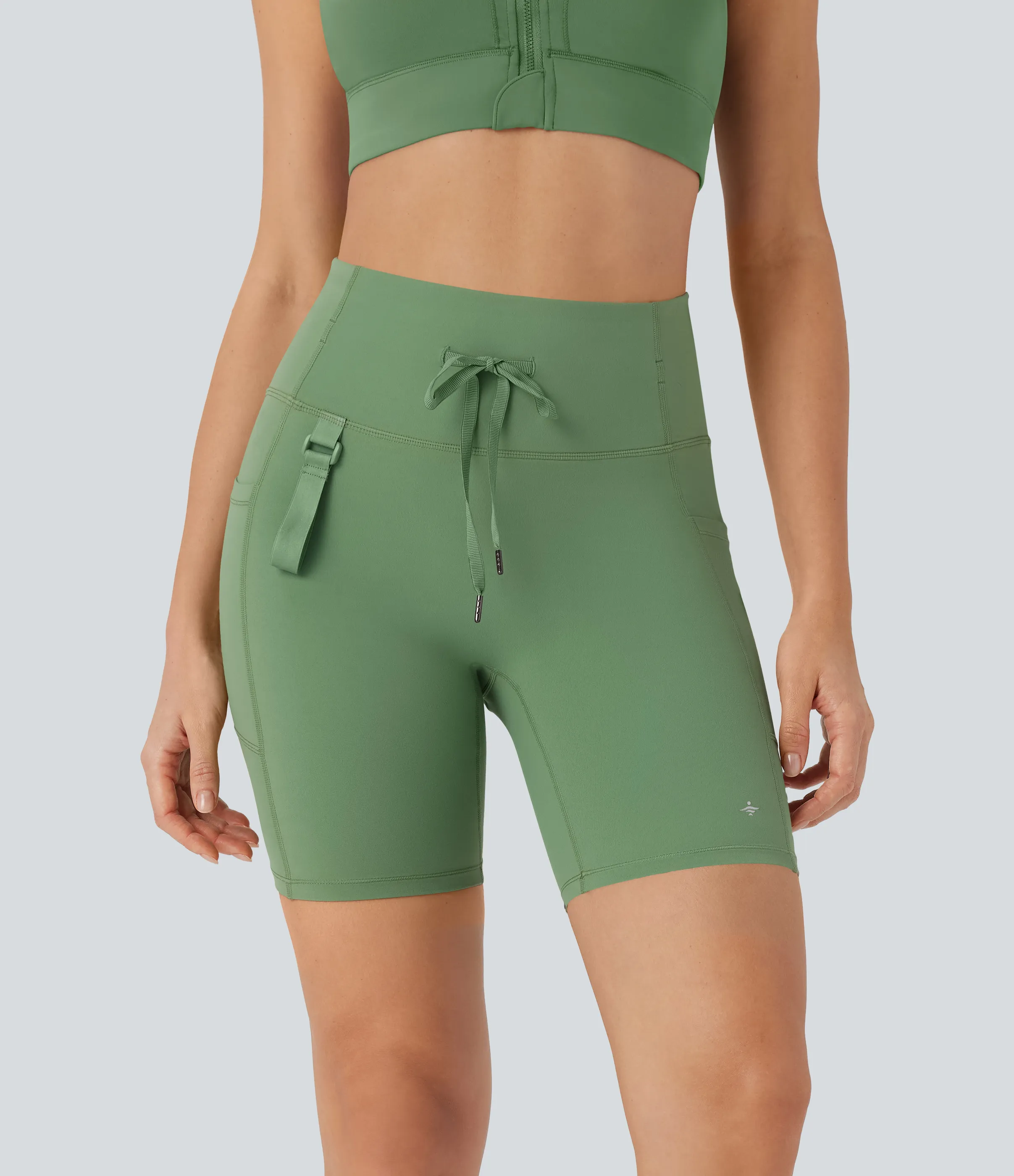 Halara Shorts biker moldeadores Halara UltraSculpt™ de tiro alto con efecto push-up y reductor de abdomen de 18cm con bolsillos - Kashmir - S sold by Halara product image thumbnail 4